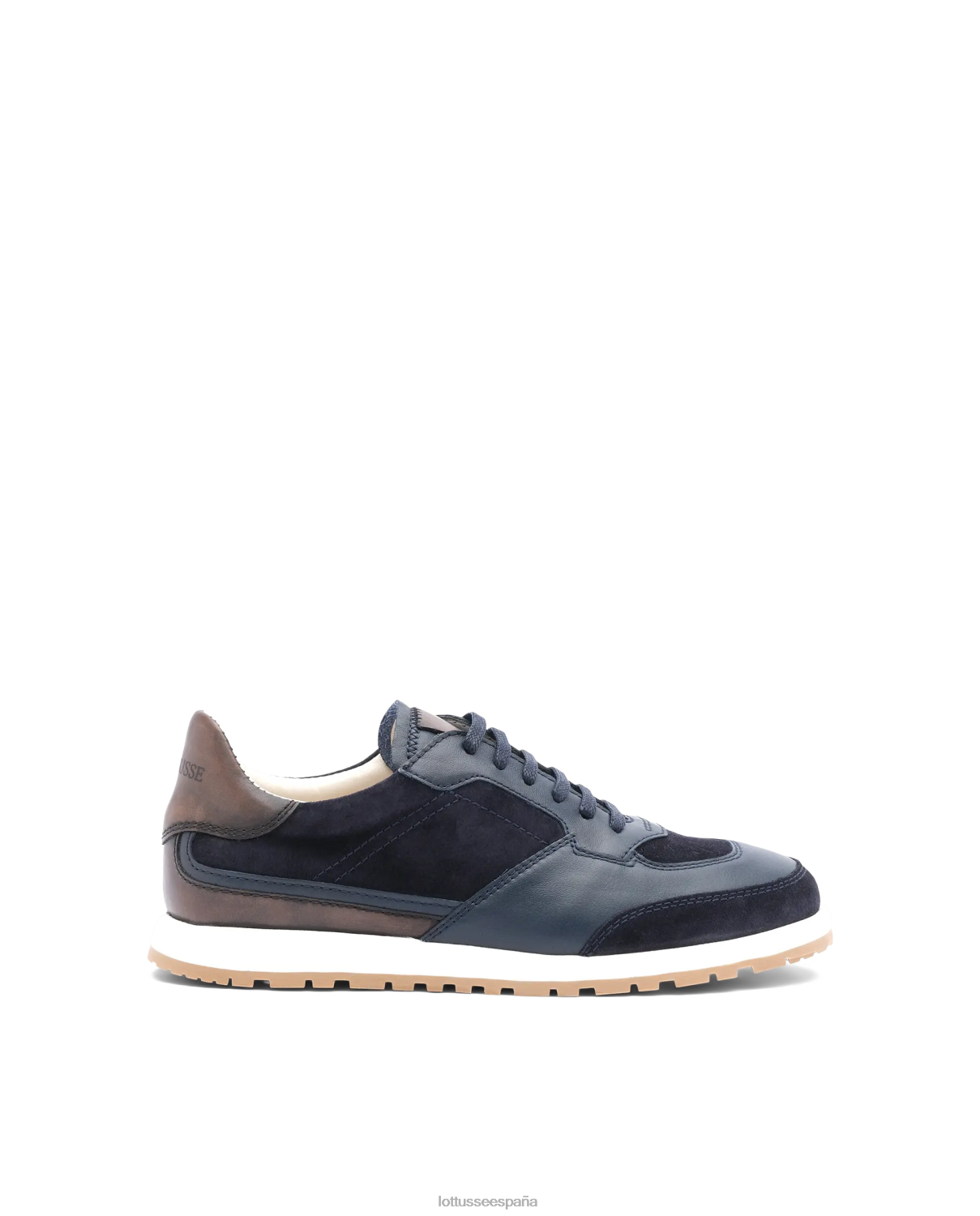 Lottusse zapatillas mancor de ante de becerro multicolor azul marino hombres calzado V40NX193