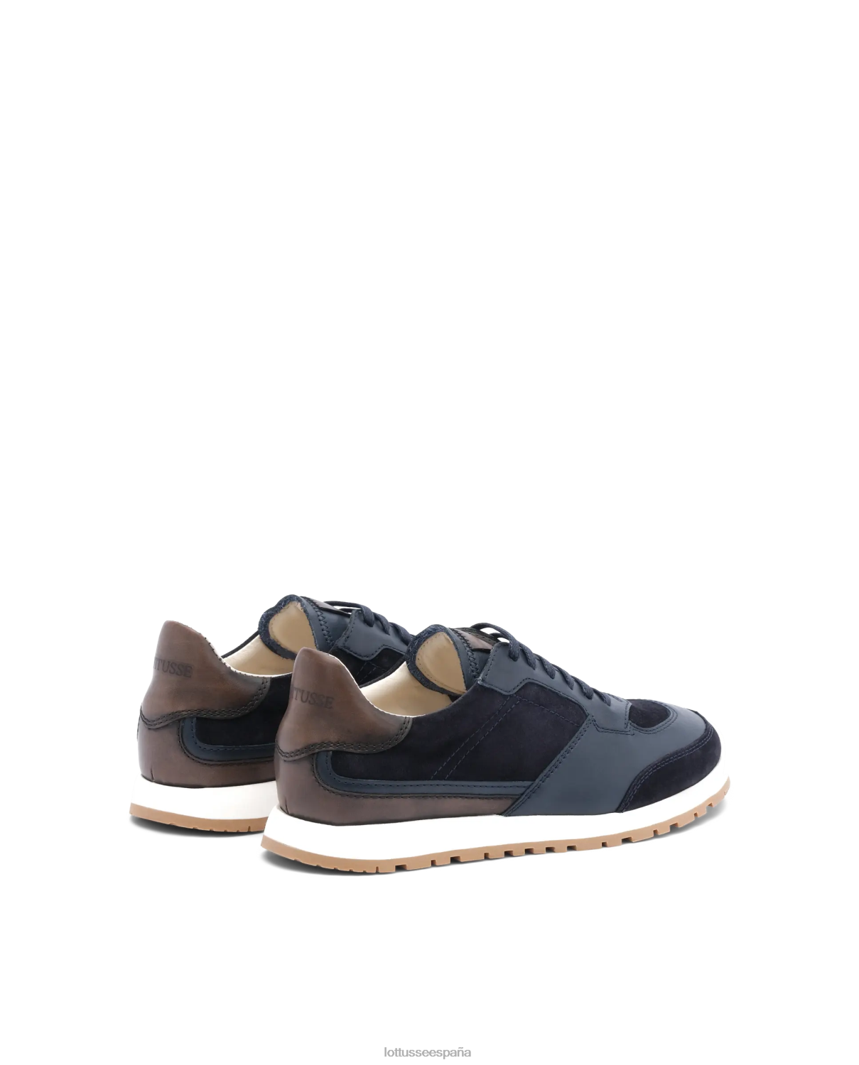 Lottusse zapatillas mancor de ante de becerro multicolor azul marino hombres calzado V40NX193