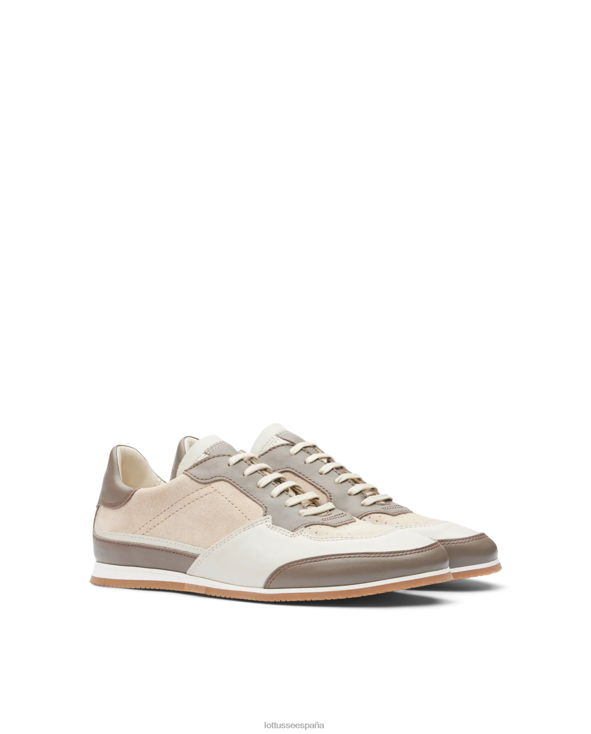 Lottusse zapatillas mancor de pantorrilla suave gris pardo hombres calzado V40NX115