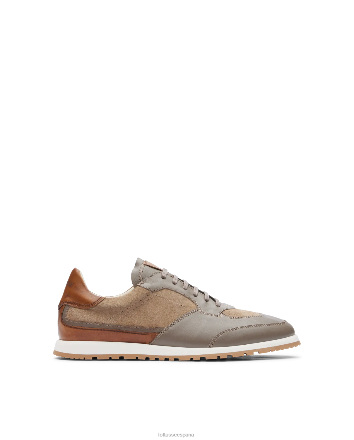 Lottusse zapatillas mancor de pantorrilla suave gris pardo hombres calzado V40NX195