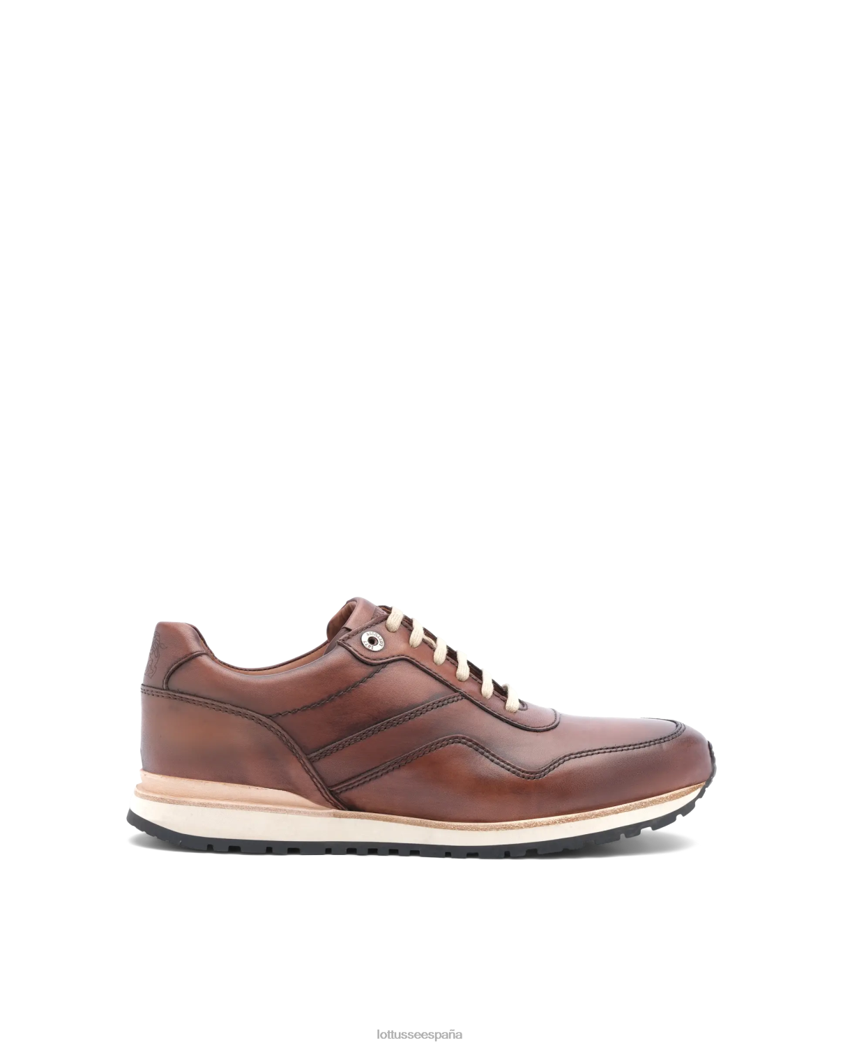 Lottusse zapatillas tokyo de becerro marrón hombres calzado V40NX188