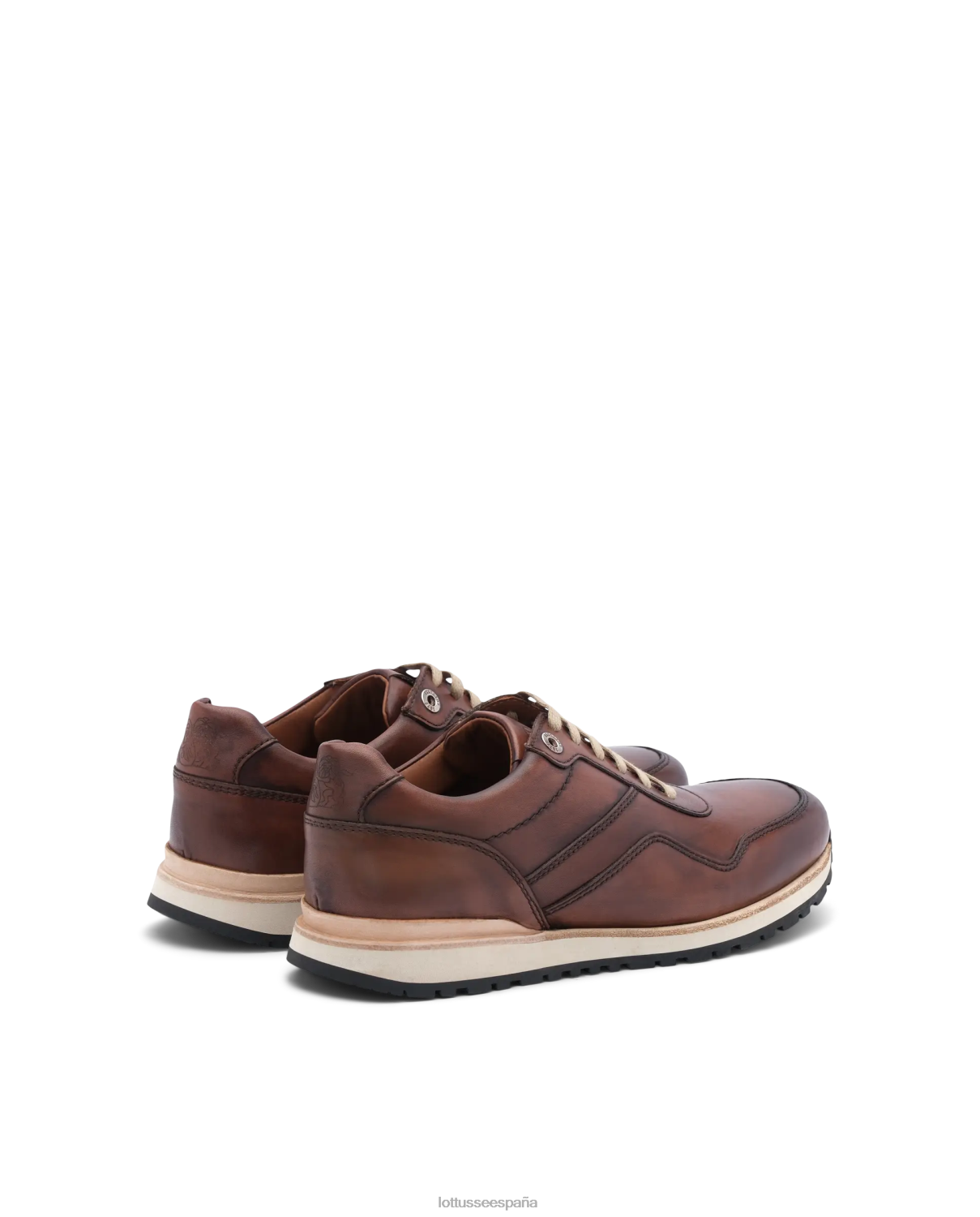 Lottusse zapatillas tokyo de becerro marrón hombres calzado V40NX188