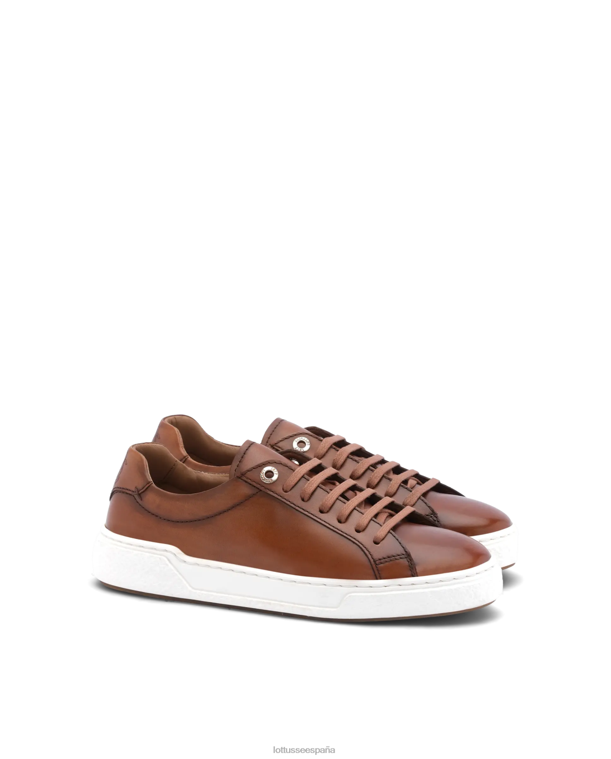 Lottusse zapatillas torino de becerro marrón hombres calzado V40NX189