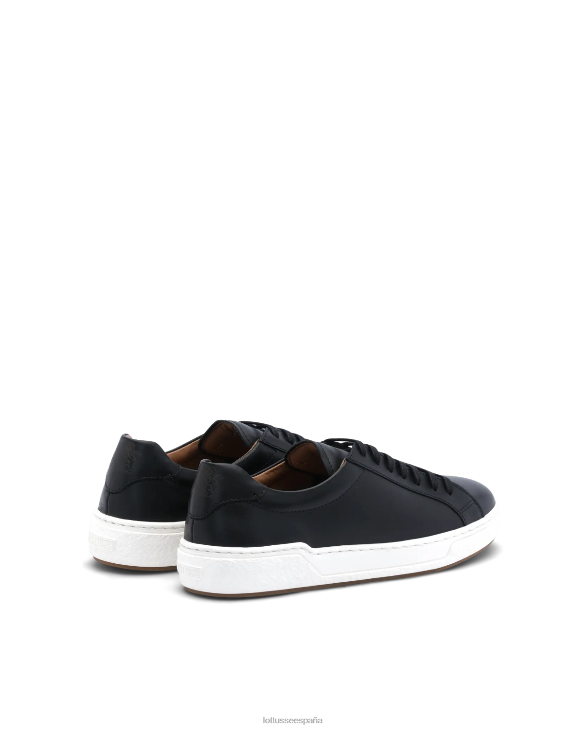 Lottusse zapatillas torino de becerro negro hombres calzado V40NX190