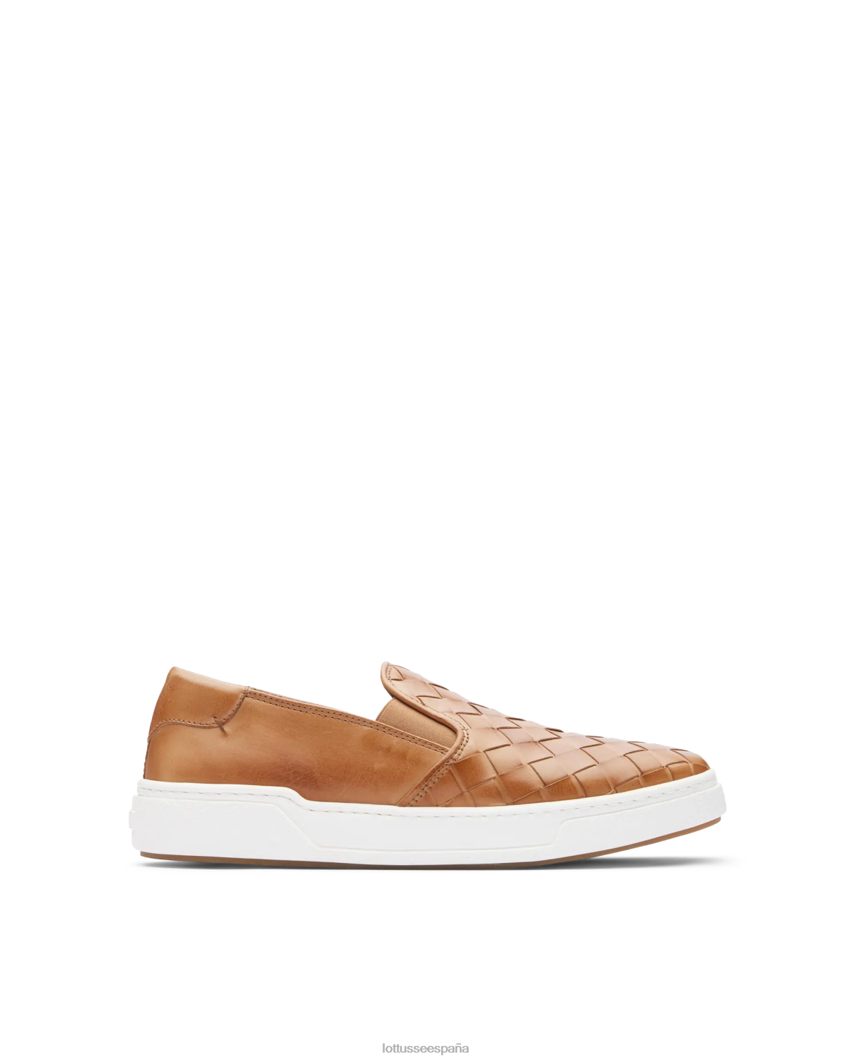 Lottusse zapatillas torino de piel y malla de becerro natural hombres calzado V40NX117