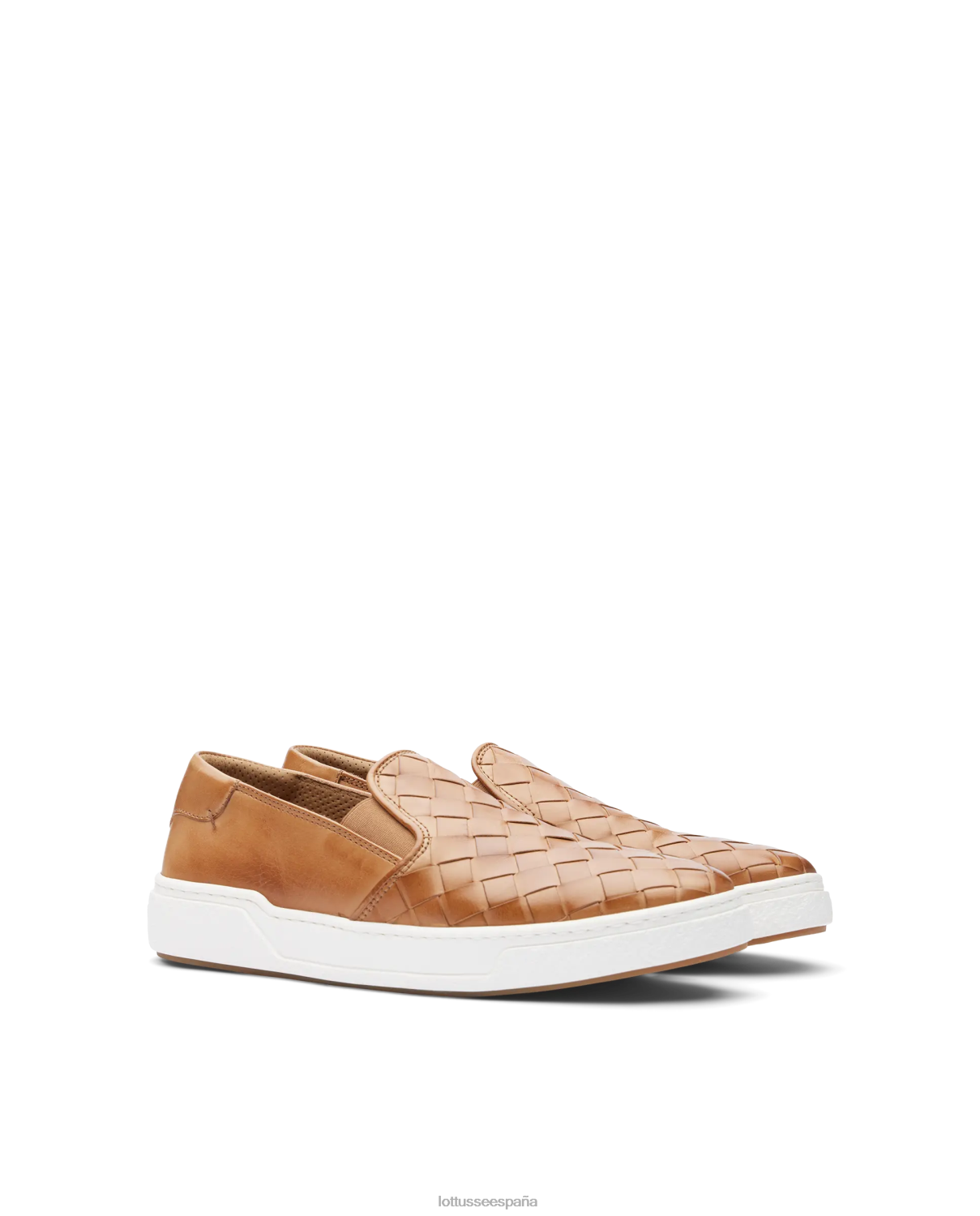 Lottusse zapatillas torino de piel y malla de becerro natural hombres calzado V40NX117