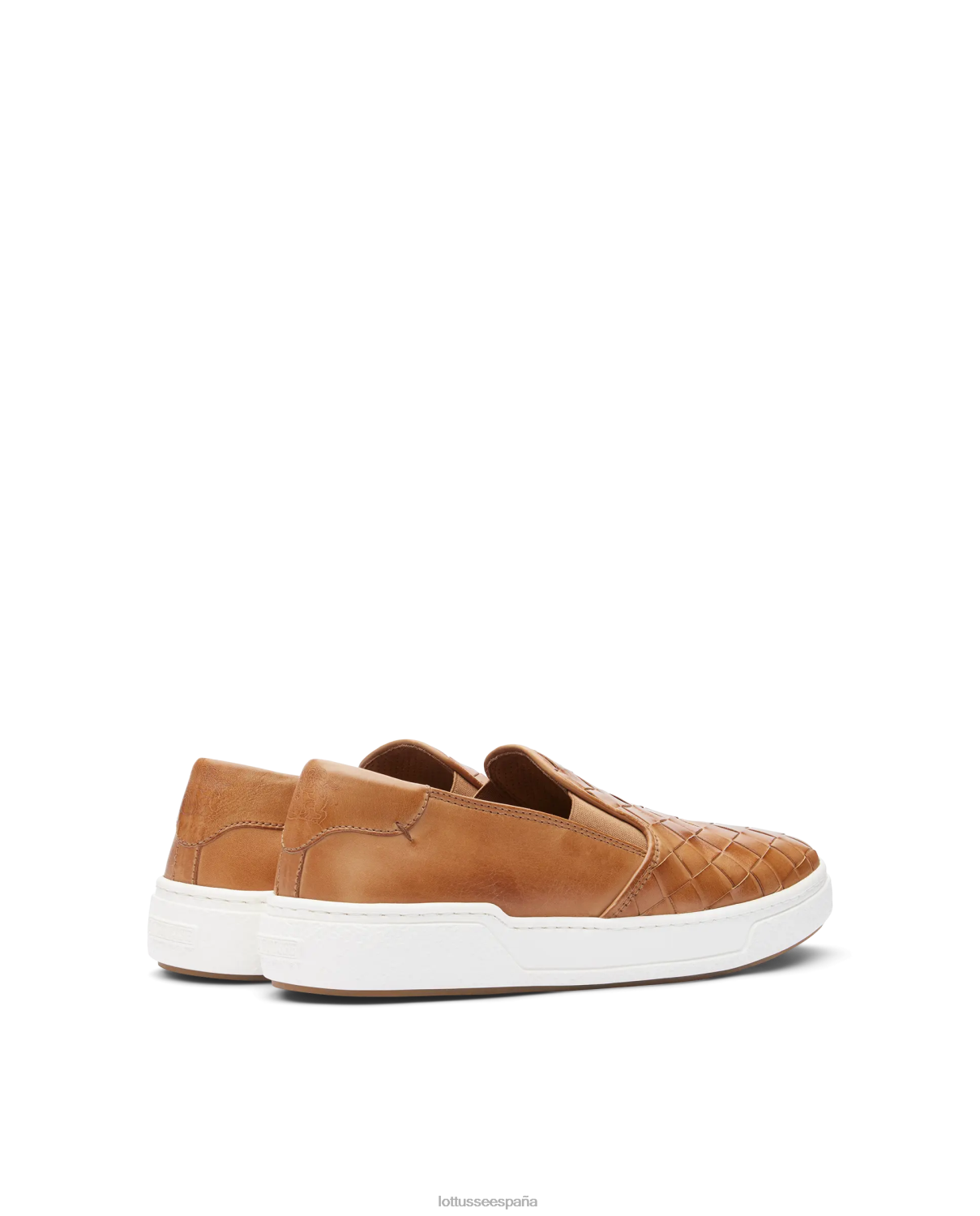 Lottusse zapatillas torino de piel y malla de becerro natural hombres calzado V40NX117