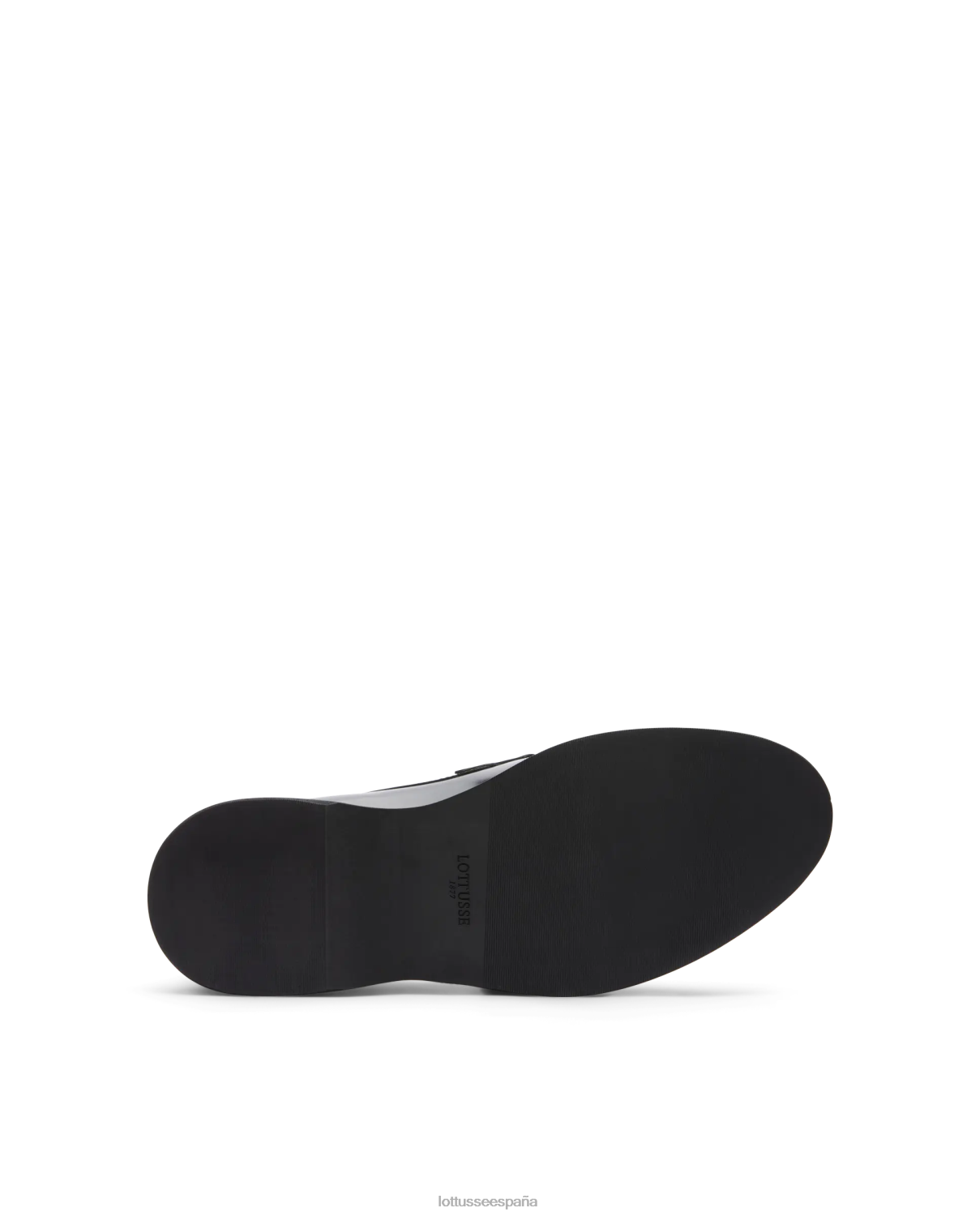 Lottusse Náuticos de becerro con carpeta pulida Luca negro hombres calzado V40NX170