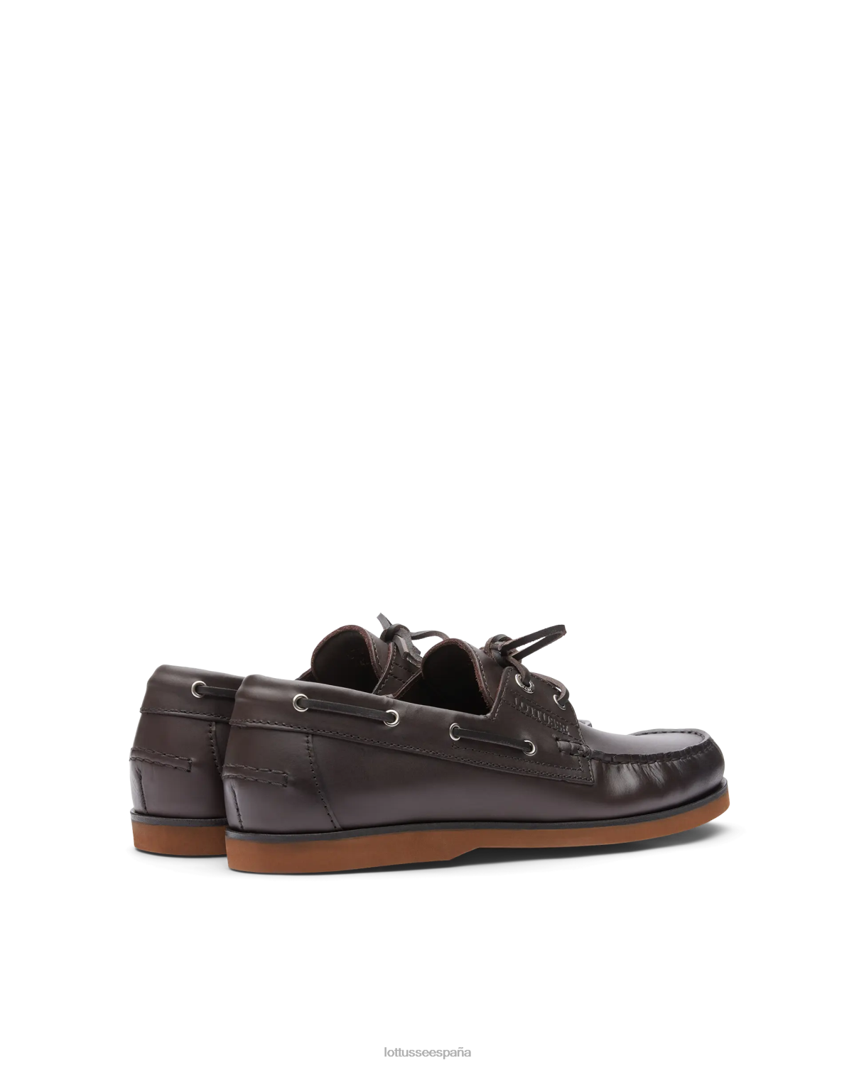 Lottusse náuticos Ocean Wax de becerro moca hombres calzado V40NX100
