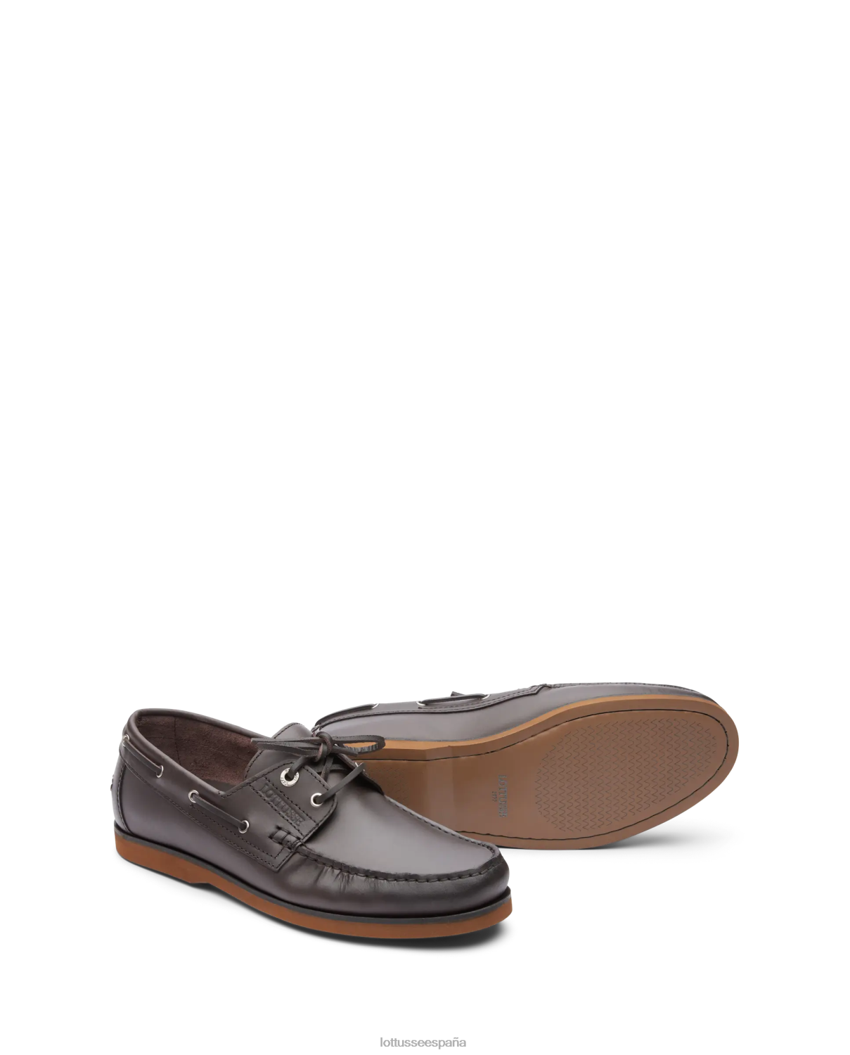 Lottusse náuticos Ocean Wax de becerro moca hombres calzado V40NX100