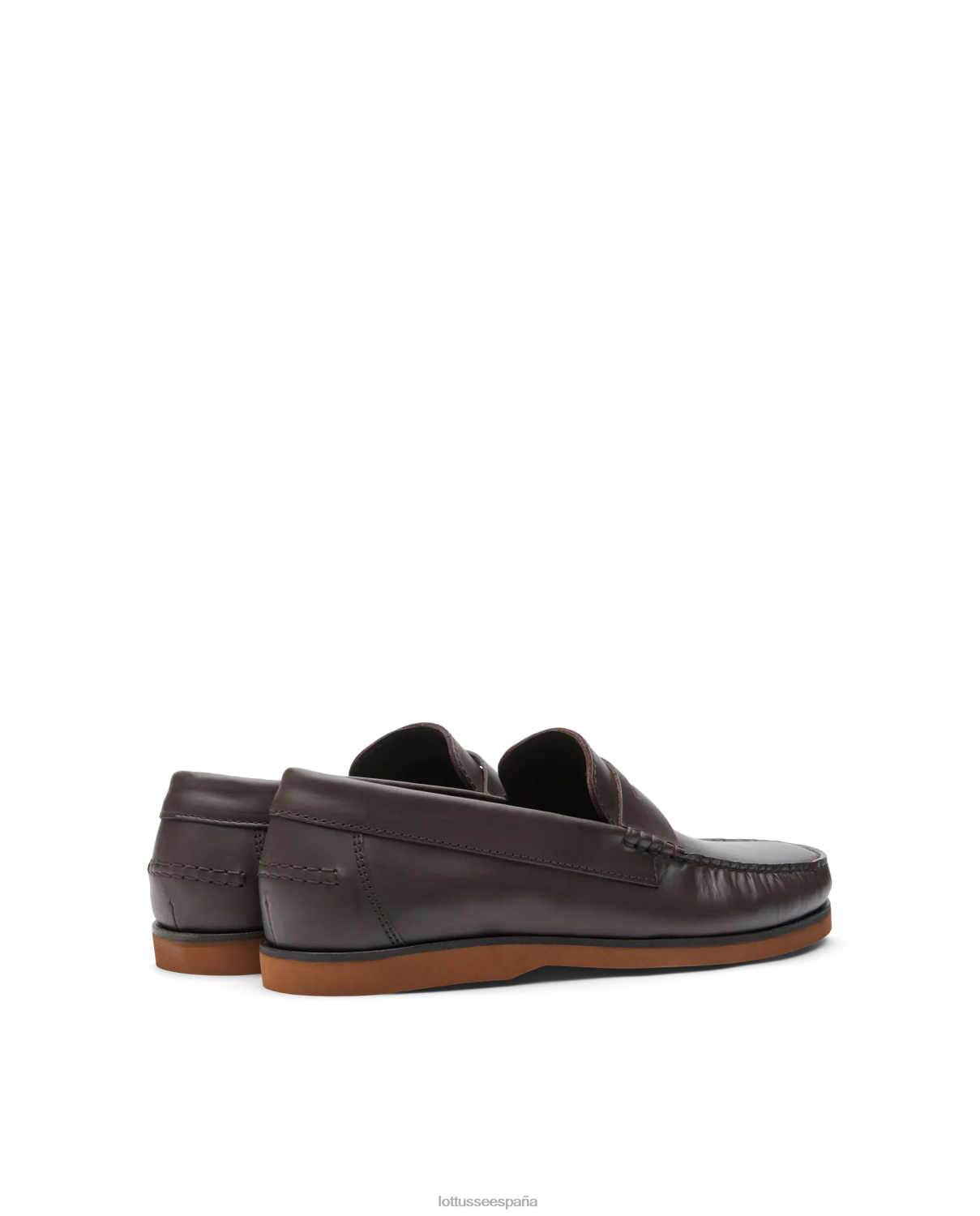 Lottusse náuticos Ocean Wax de becerro moca hombres calzado V40NX103