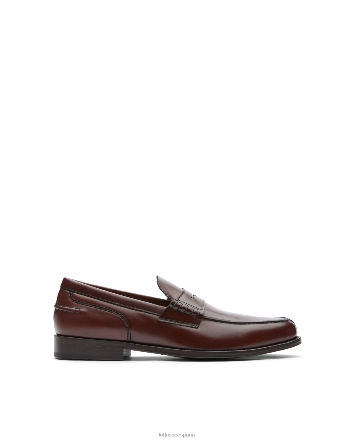 Lottusse náuticos daytona de becerro brillante marrón hombres calzado V40NX4