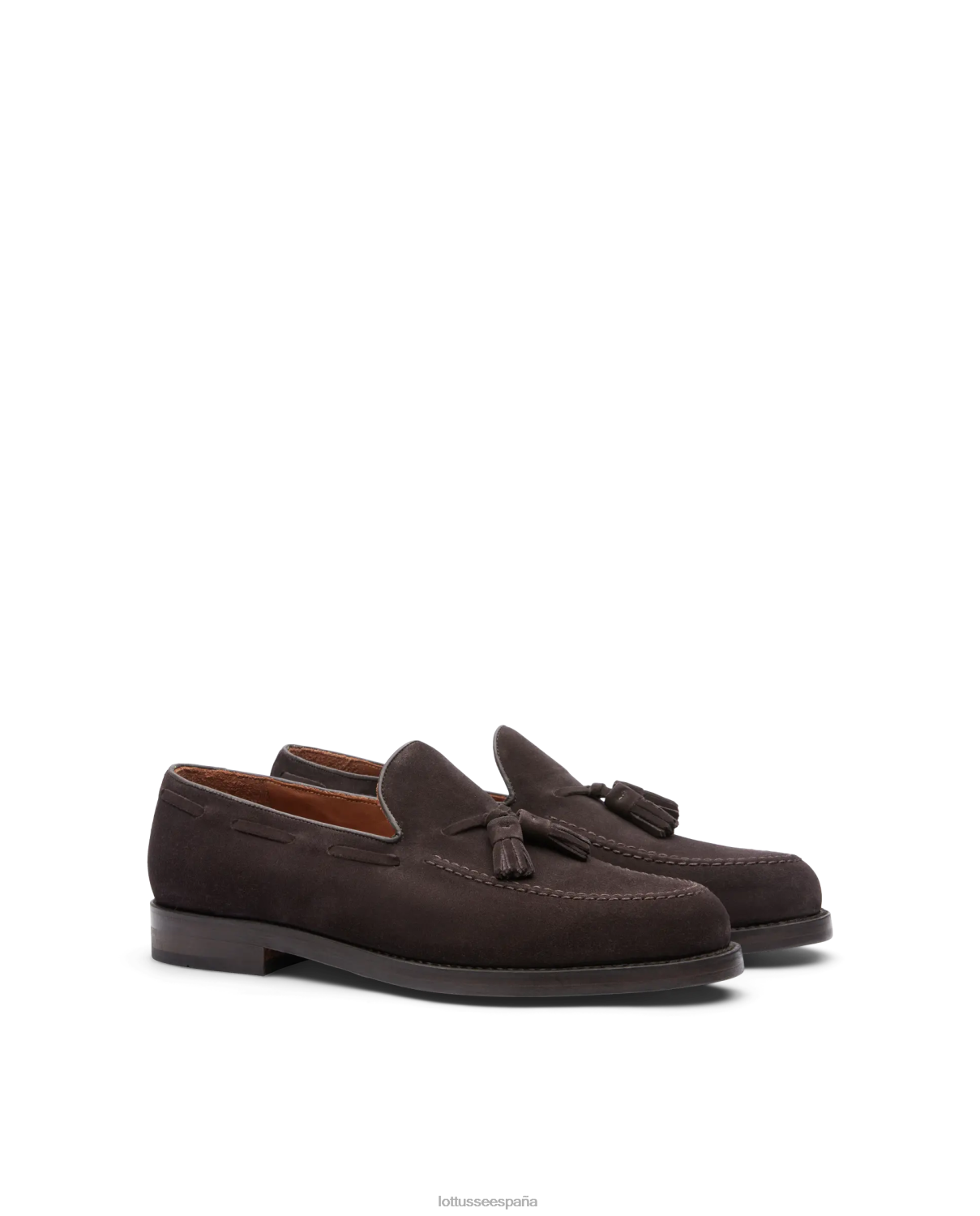 Lottusse zapatos náuticos de ante de becerro Class moca hombres calzado V40NX135