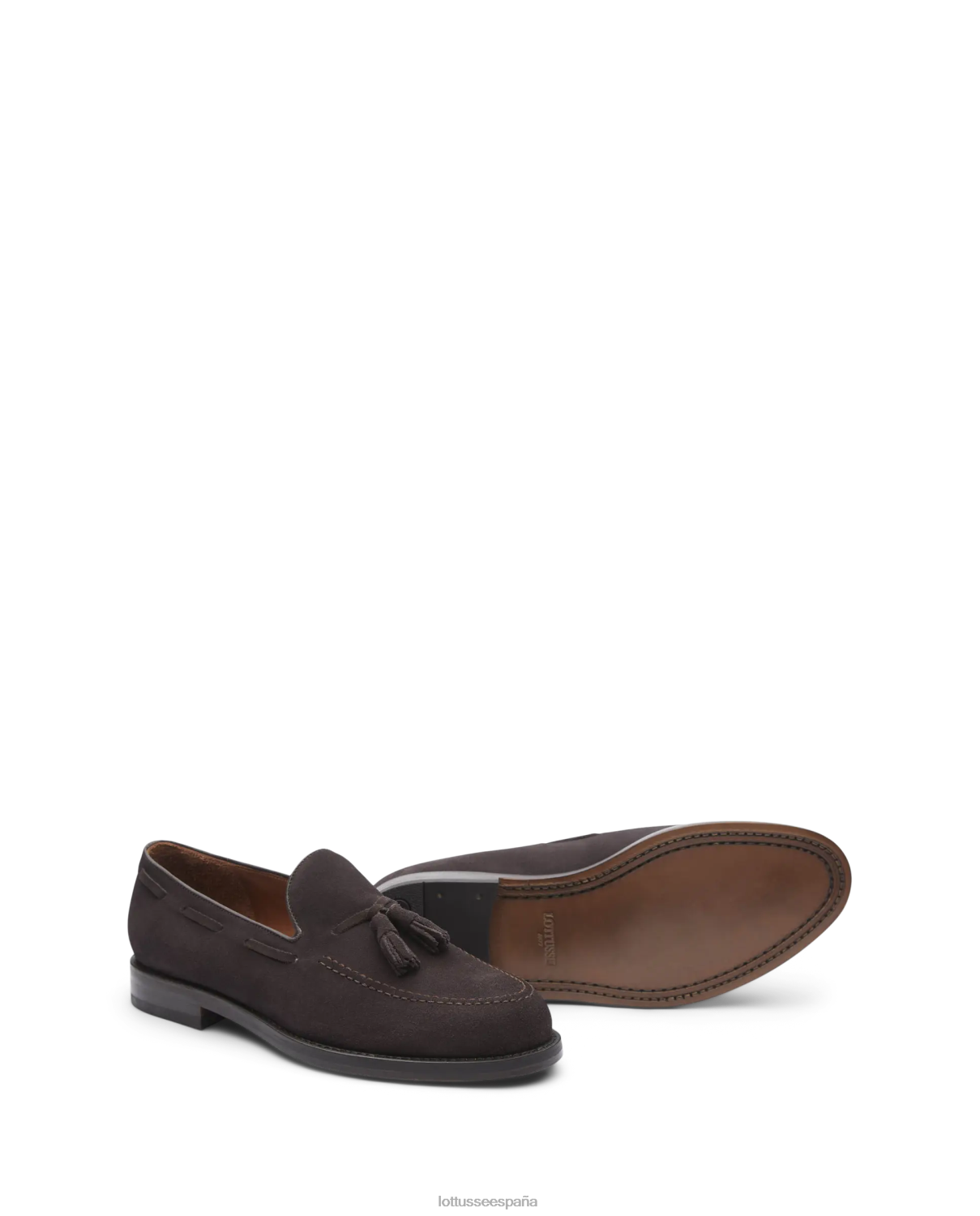 Lottusse zapatos náuticos de ante de becerro Class moca hombres calzado V40NX135