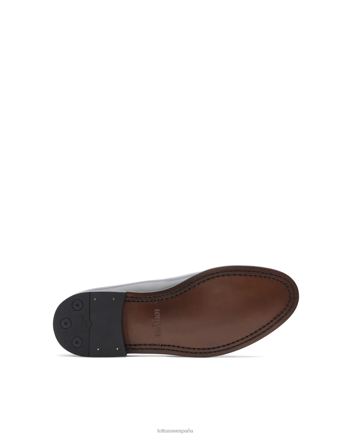 Lottusse zapatos náuticos de becerro brillante Class negro hombres calzado V40NX28