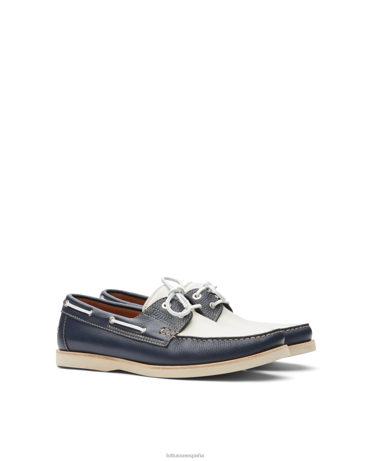 Lottusse zapatos náuticos de becerro con grano océano multicolor hombres calzado V40NX121