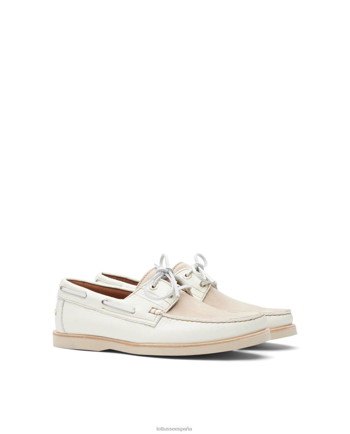 Lottusse zapatos náuticos de becerro con grano océano multicolor hombres calzado V40NX122