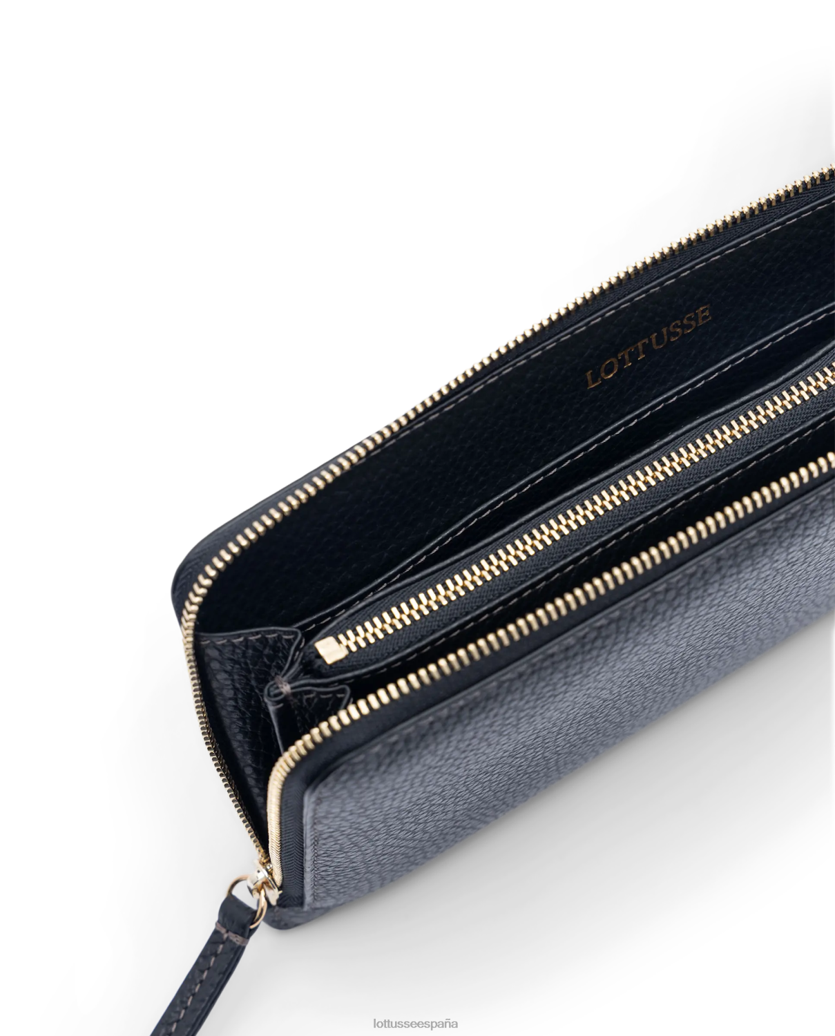Lottusse cartera de becerro talaia negro mujer accesorios V40NX370