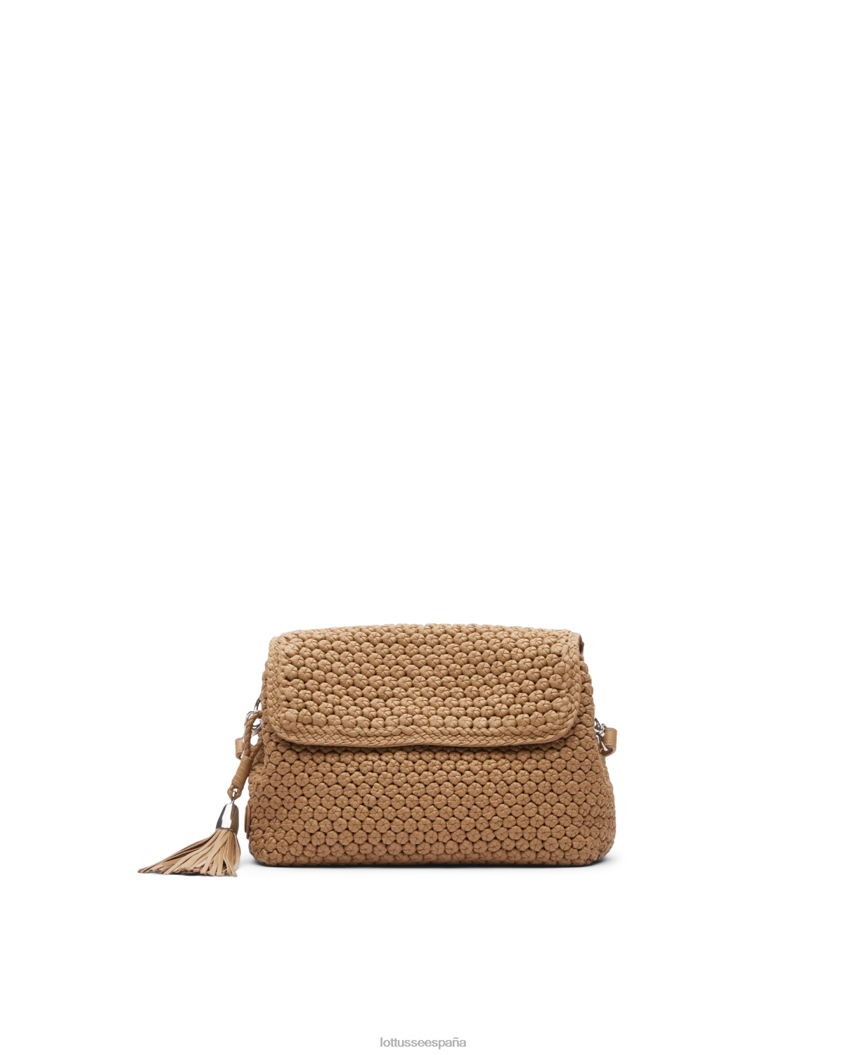 Lottusse noodbag bolso de mano suave de cordero merino marrón mujer accesorios V40NX355