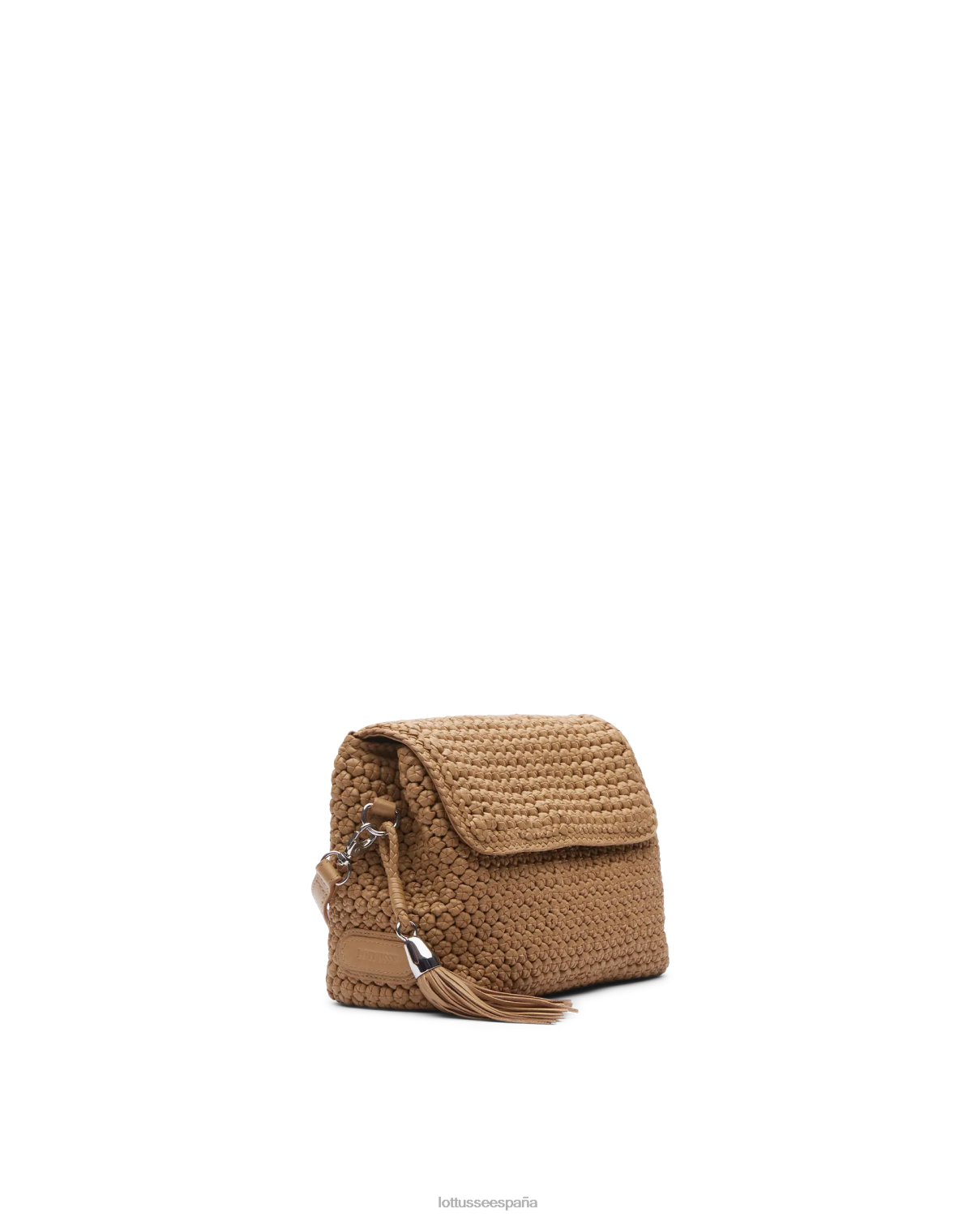 Lottusse noodbag bolso de mano suave de cordero merino marrón mujer accesorios V40NX355
