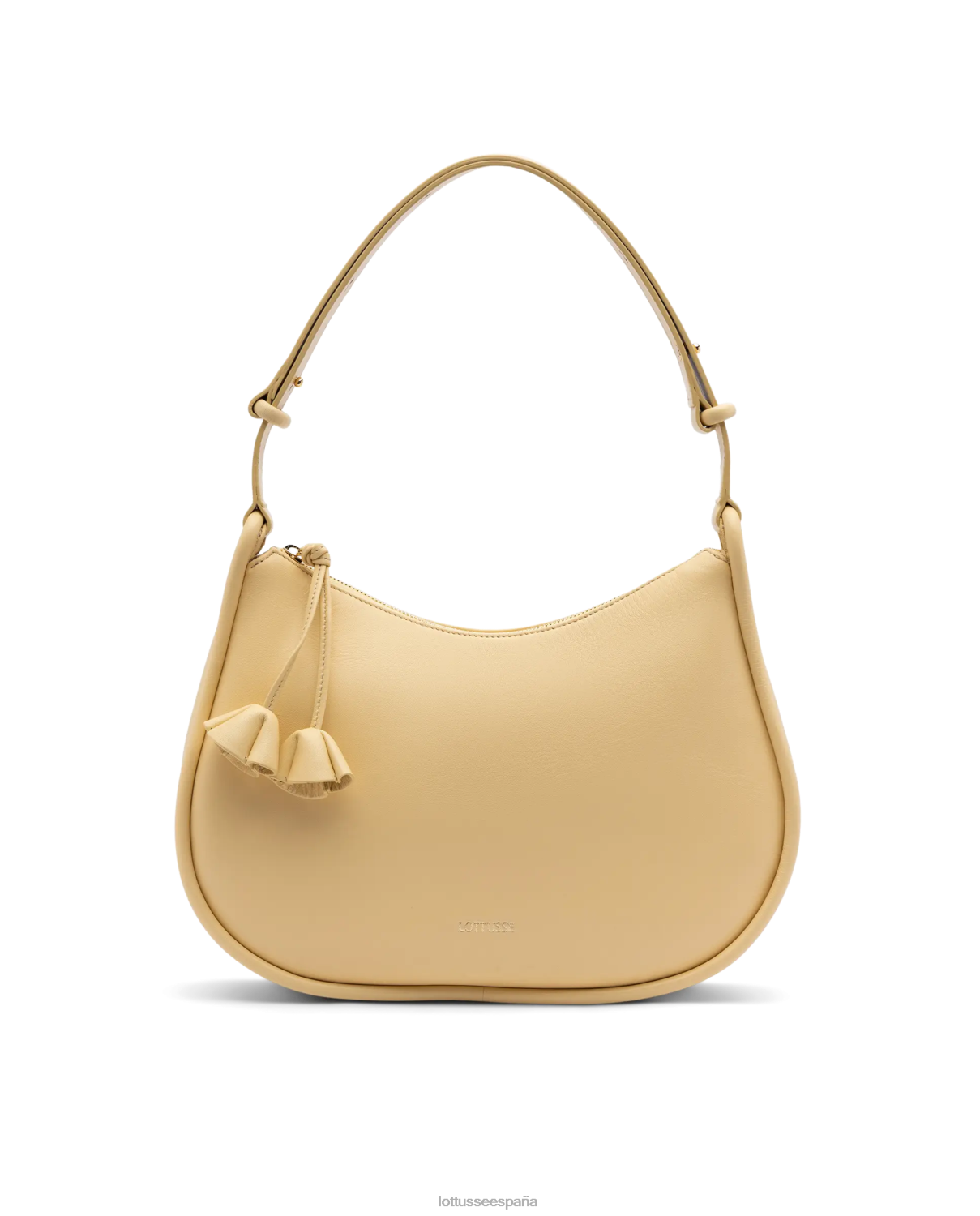 Lottusse bolso de hombro suave de cordero amarillo serena amarillo mujer accesorios V40NX332