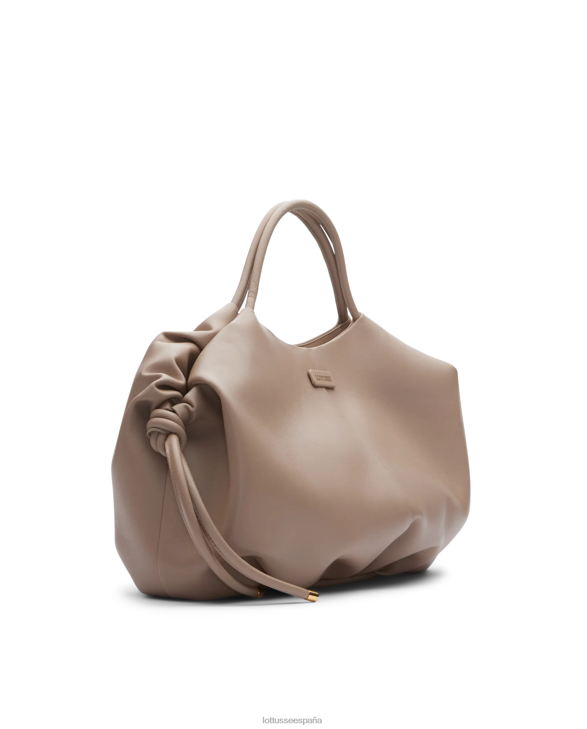 Lottusse bolso de hombro suave de cordero merino serena gris pardo mujer accesorios V40NX330