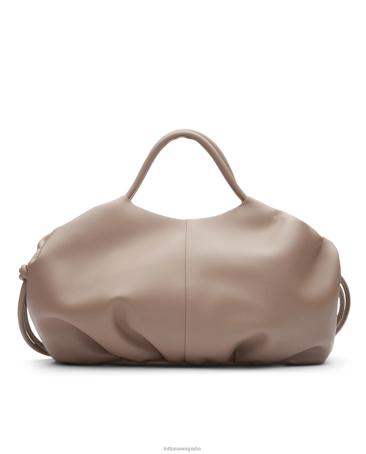 Lottusse bolso de hombro suave de cordero merino serena gris pardo mujer accesorios V40NX330