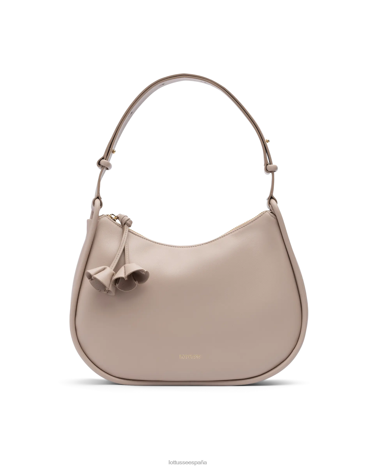 Lottusse bolso de hombro suave de cordero serena beige mujer accesorios V40NX333