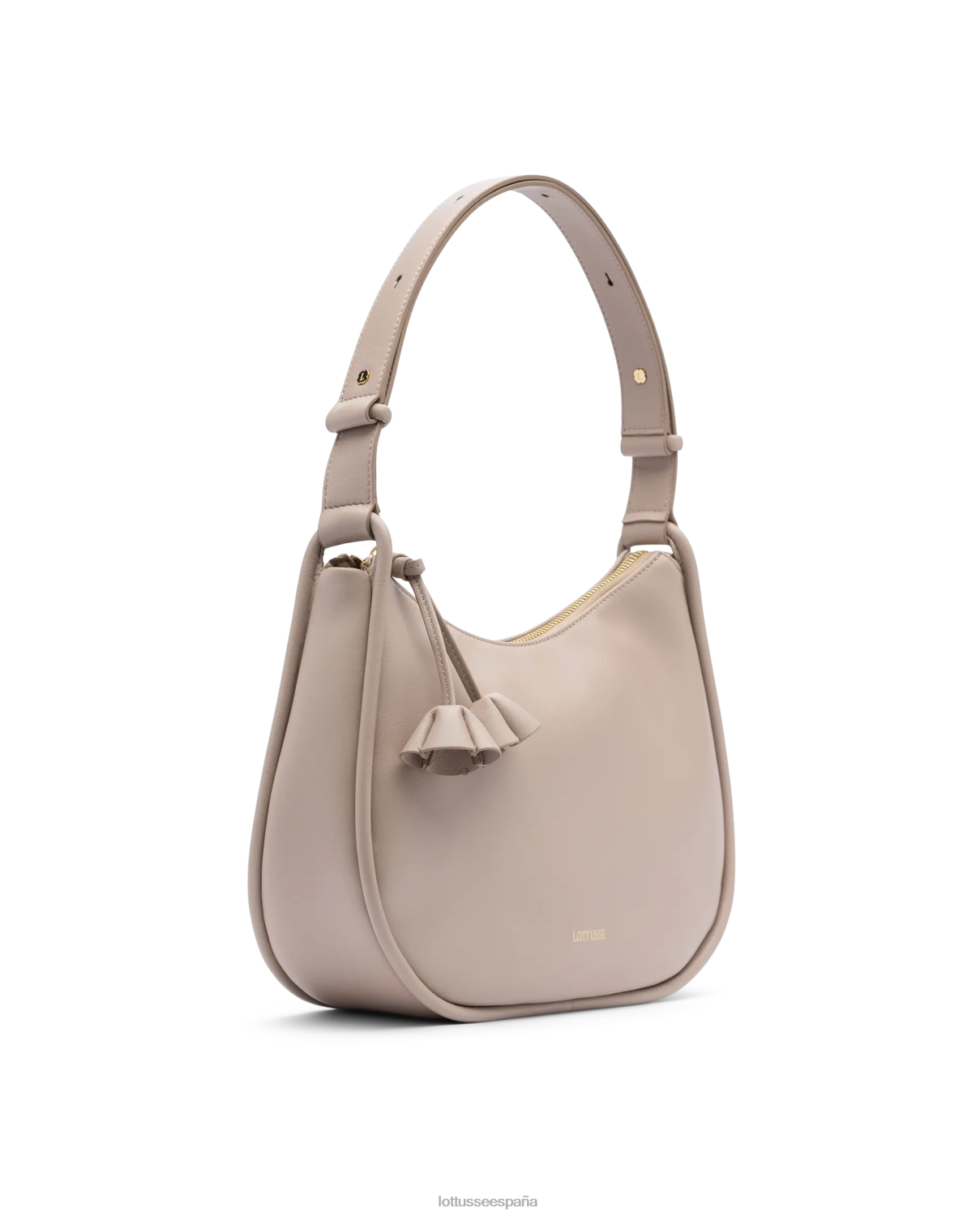 Lottusse bolso de hombro suave de cordero serena beige mujer accesorios V40NX333