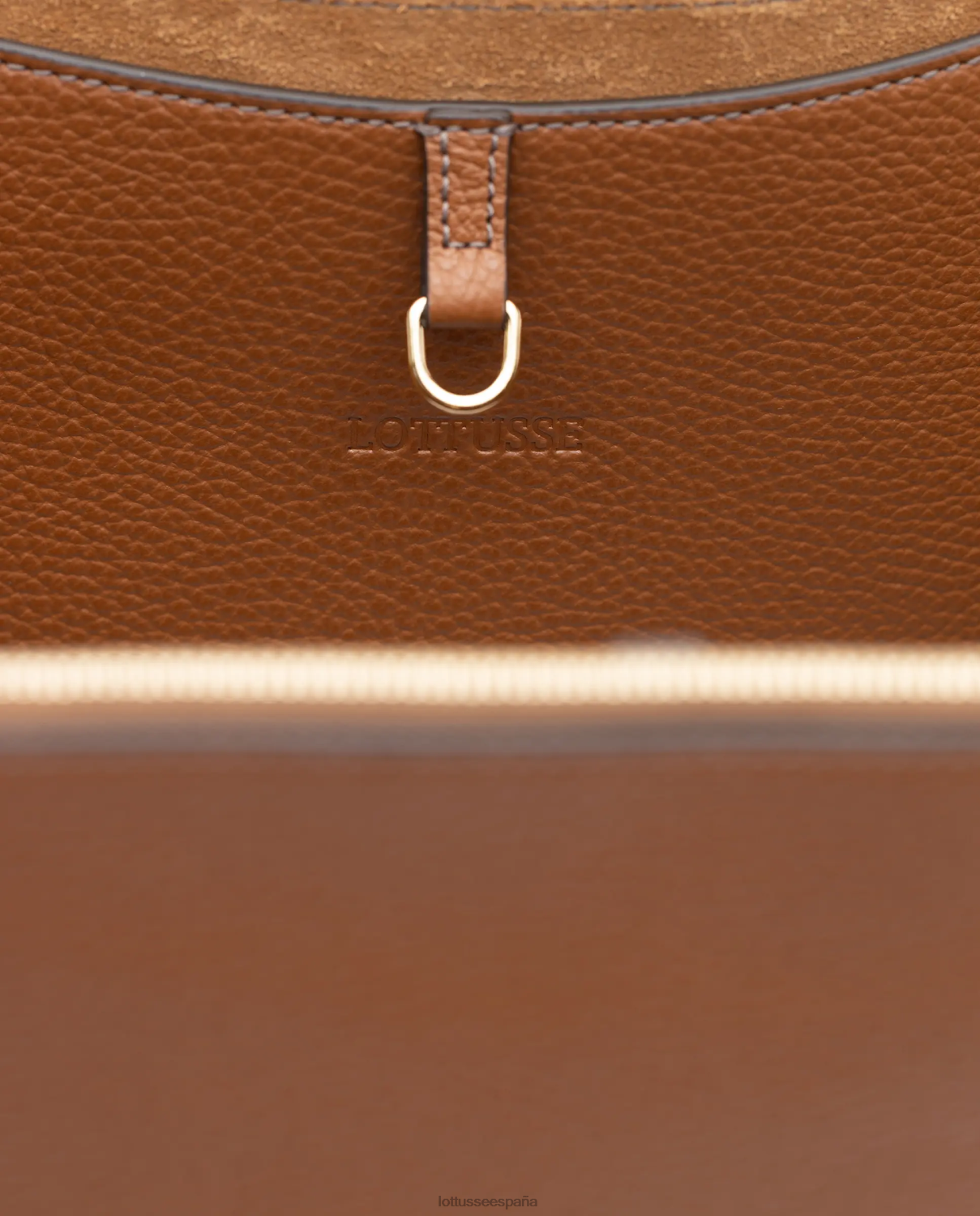 Lottusse Shopper de becerro grano talaia marrón mujer accesorios V40NX323