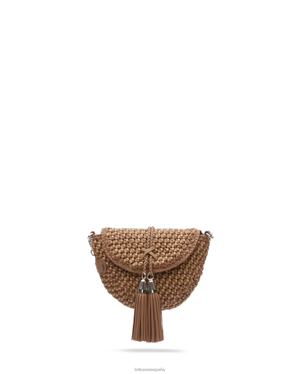 Lottusse bolso bandolera suave de cordero merino noodbag marrón mujer accesorios V40NX340