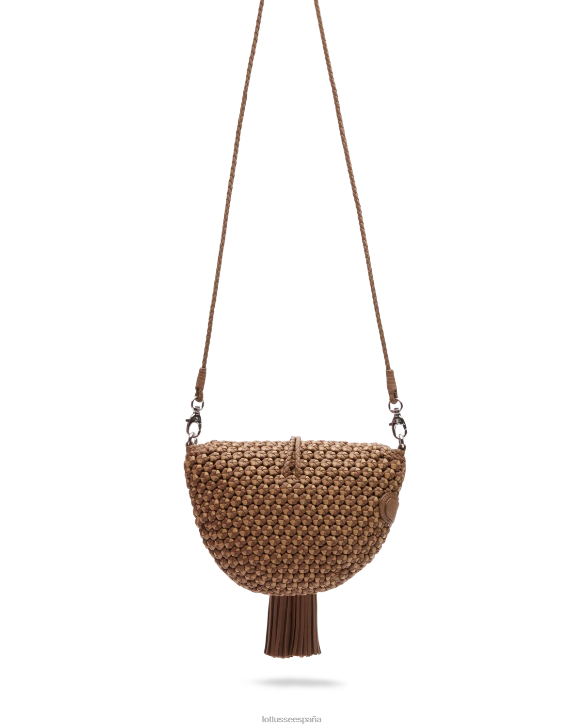 Lottusse bolso bandolera suave de cordero merino noodbag marrón mujer accesorios V40NX340