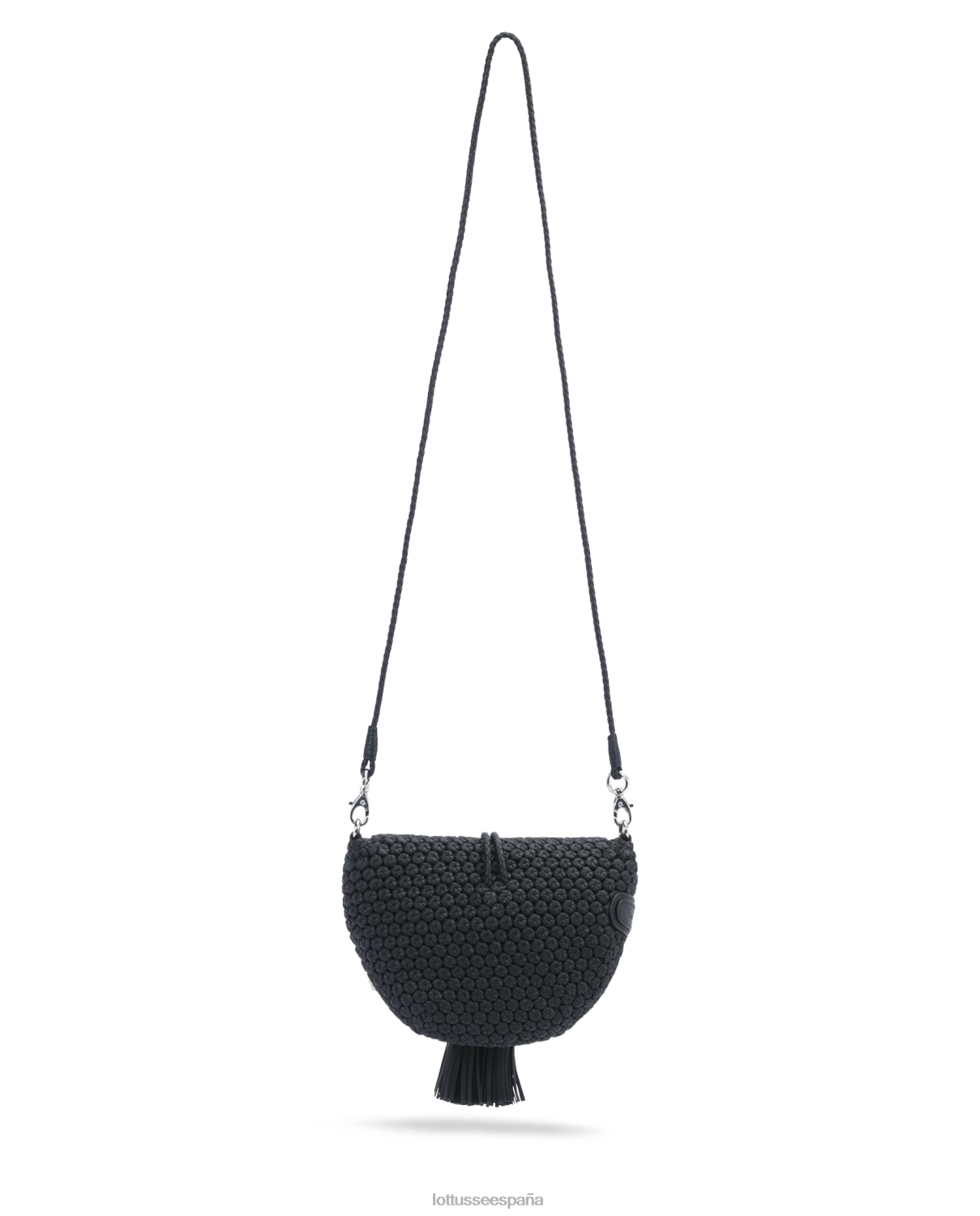 Lottusse bolso bandolera suave de cordero merino noodbag negro mujer accesorios V40NX336