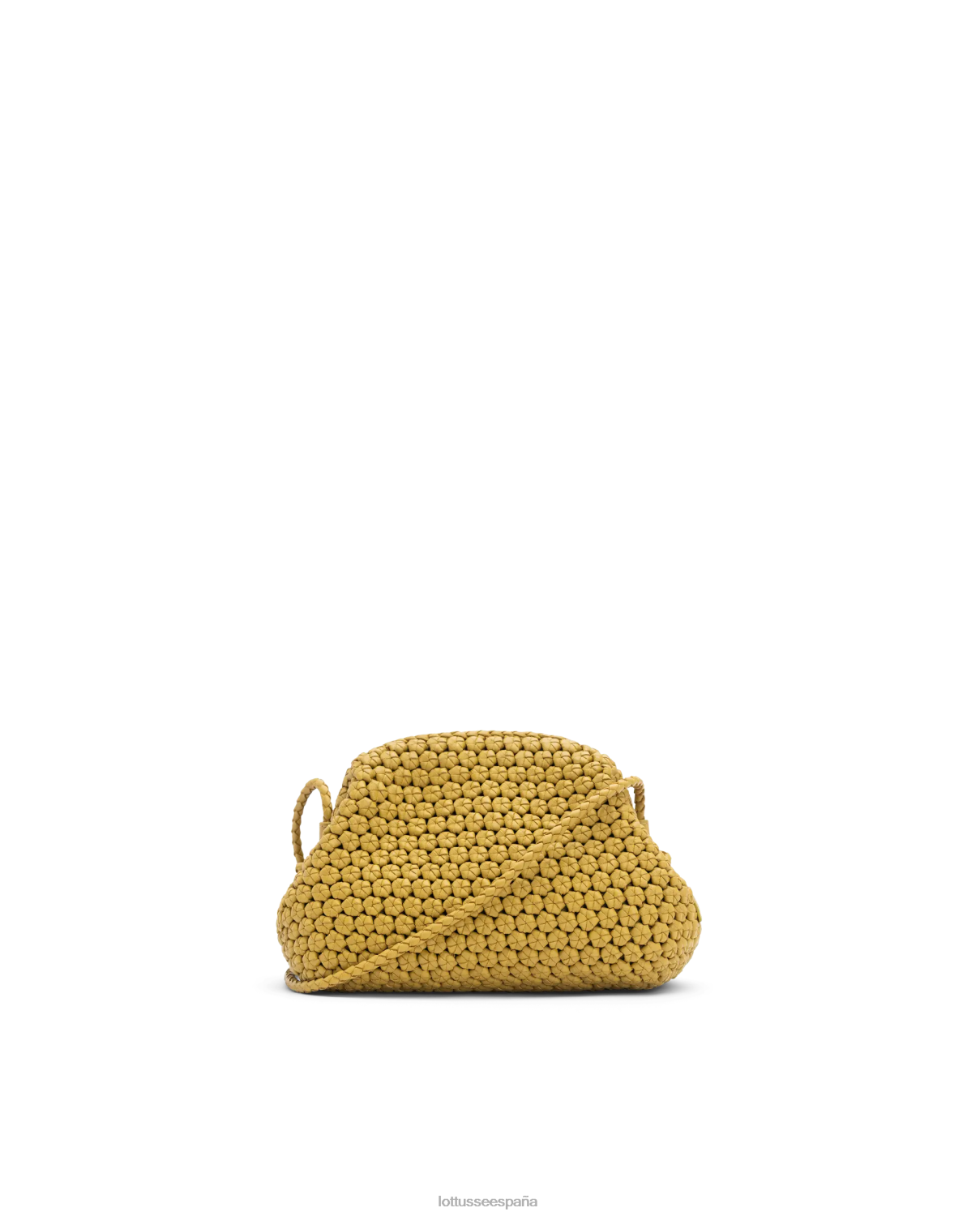 Lottusse bolso noodbag de cordero merino con asa superior suave amarillo mujer accesorios V40NX350