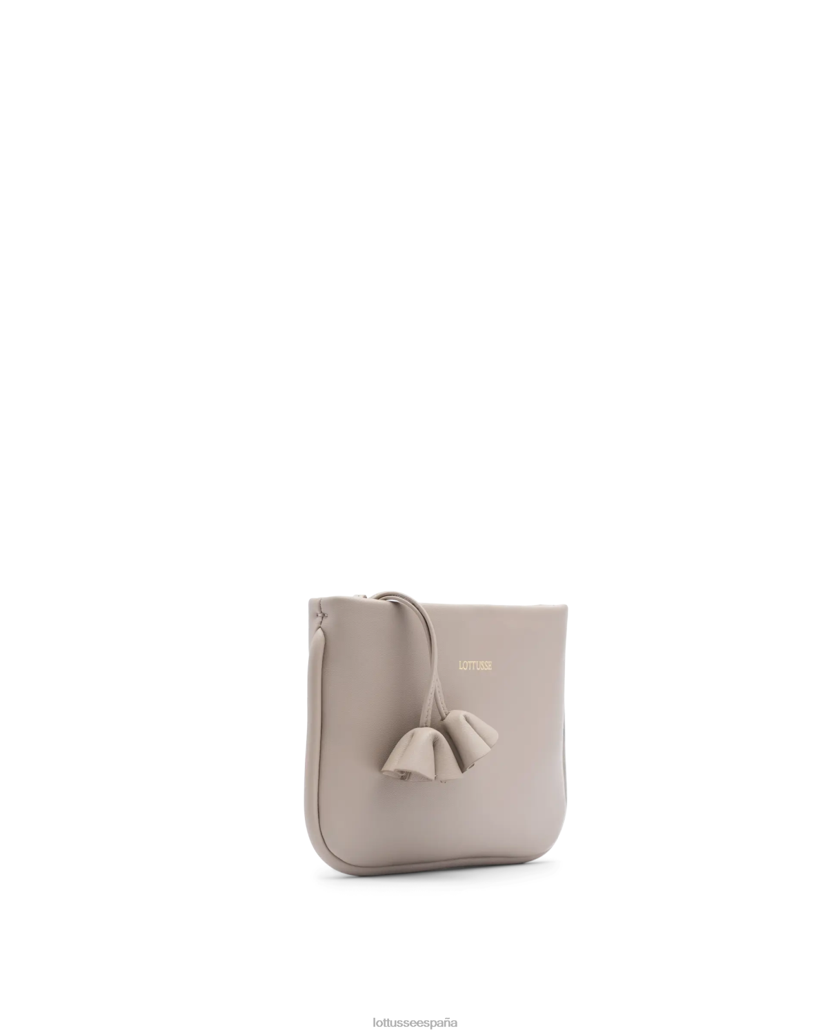 Lottusse bolso serena de piel de becerro con asa superior beige mujer accesorios V40NX335