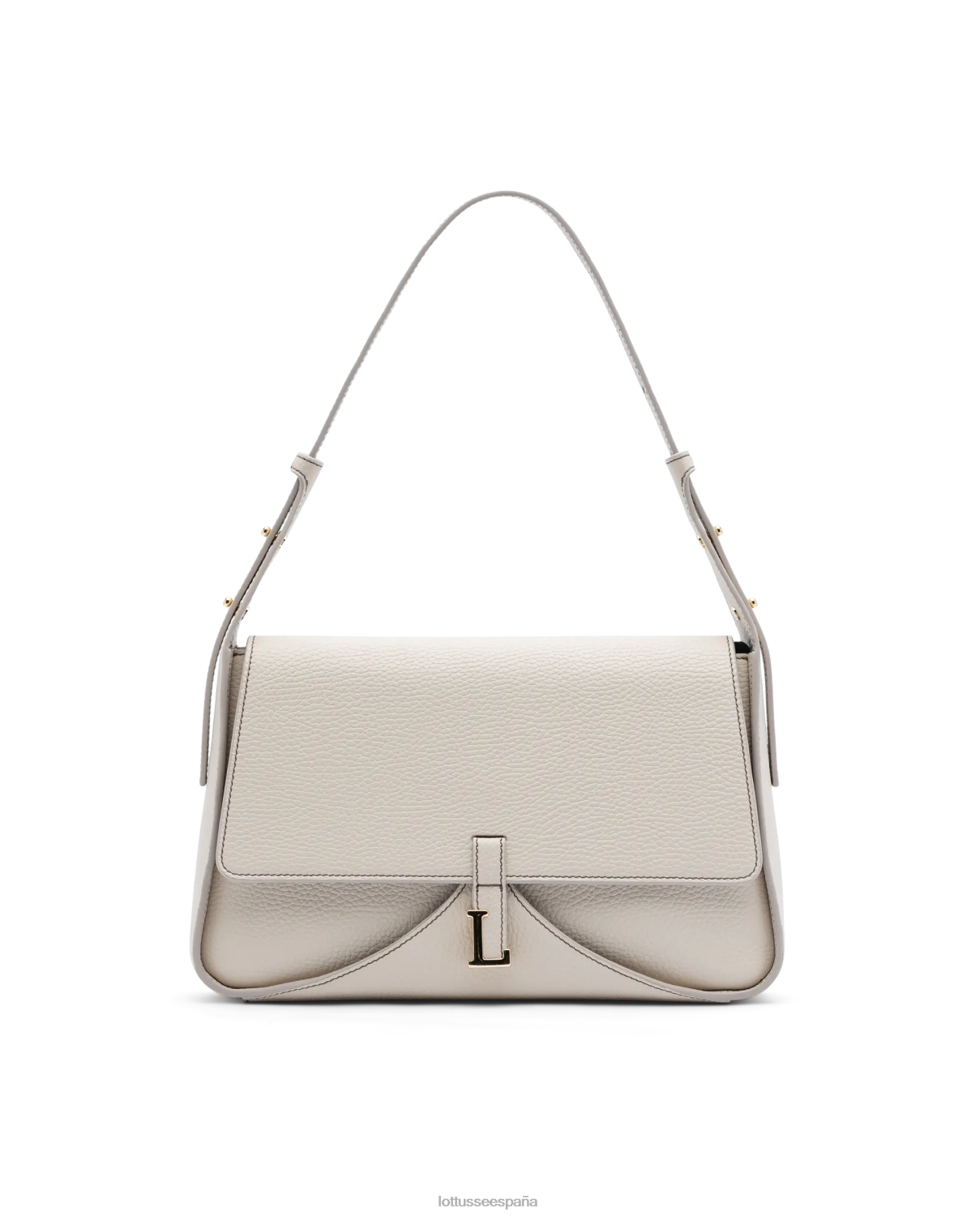 Lottusse bolso talaia de piel de becerro con asa superior blanquecino mujer accesorios V40NX324