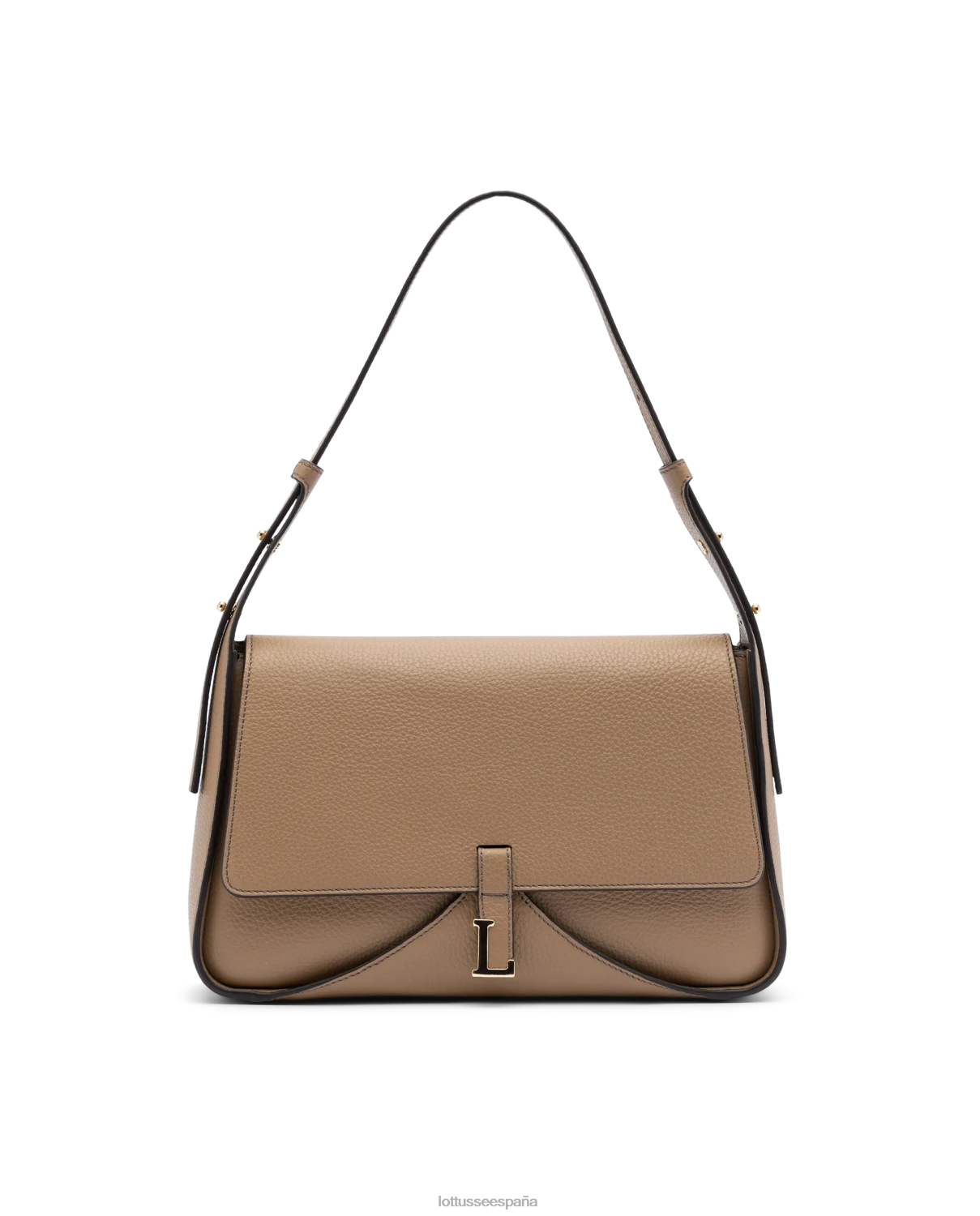 Lottusse bolso talaia de piel de becerro con asa superior natural mujer accesorios V40NX325
