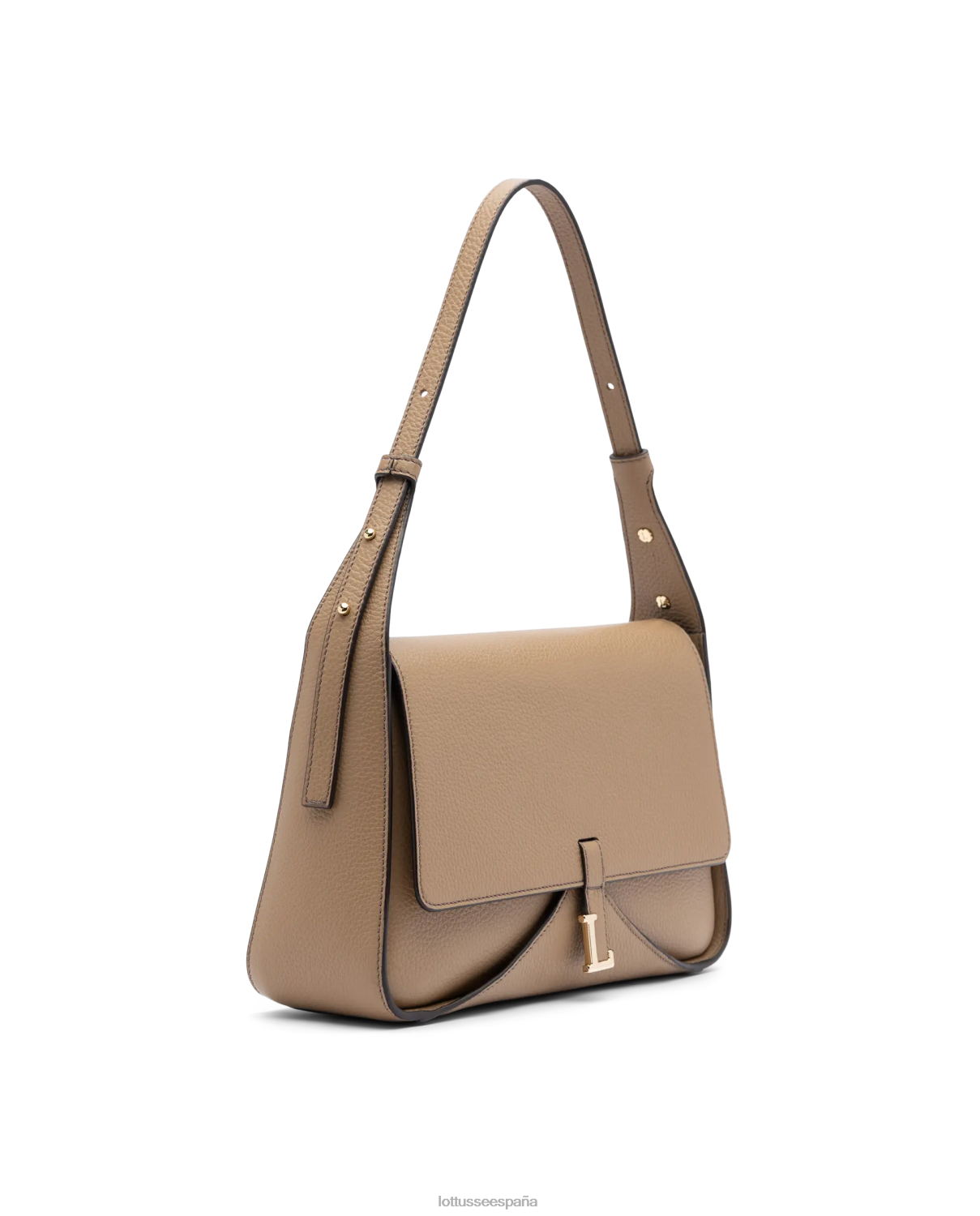 Lottusse bolso talaia de piel de becerro con asa superior natural mujer accesorios V40NX325