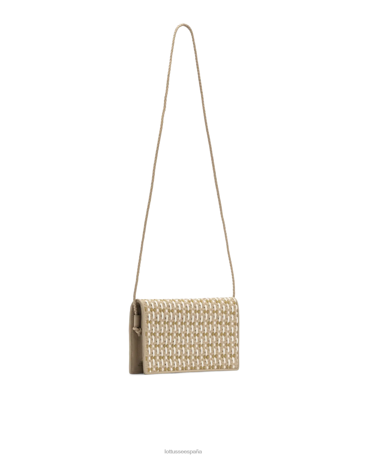 Lottusse bolso especial con asa superior de cabra trenzada multicolor amarillo mujer accesorios V40NX366