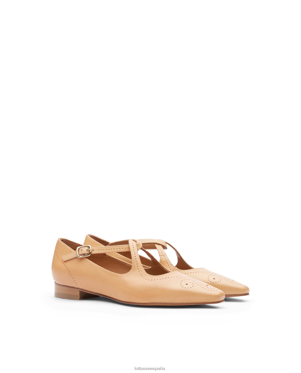 Lottusse bailarinas de becerro de anilina crust de smithson marrón mujer calzado V40NX214