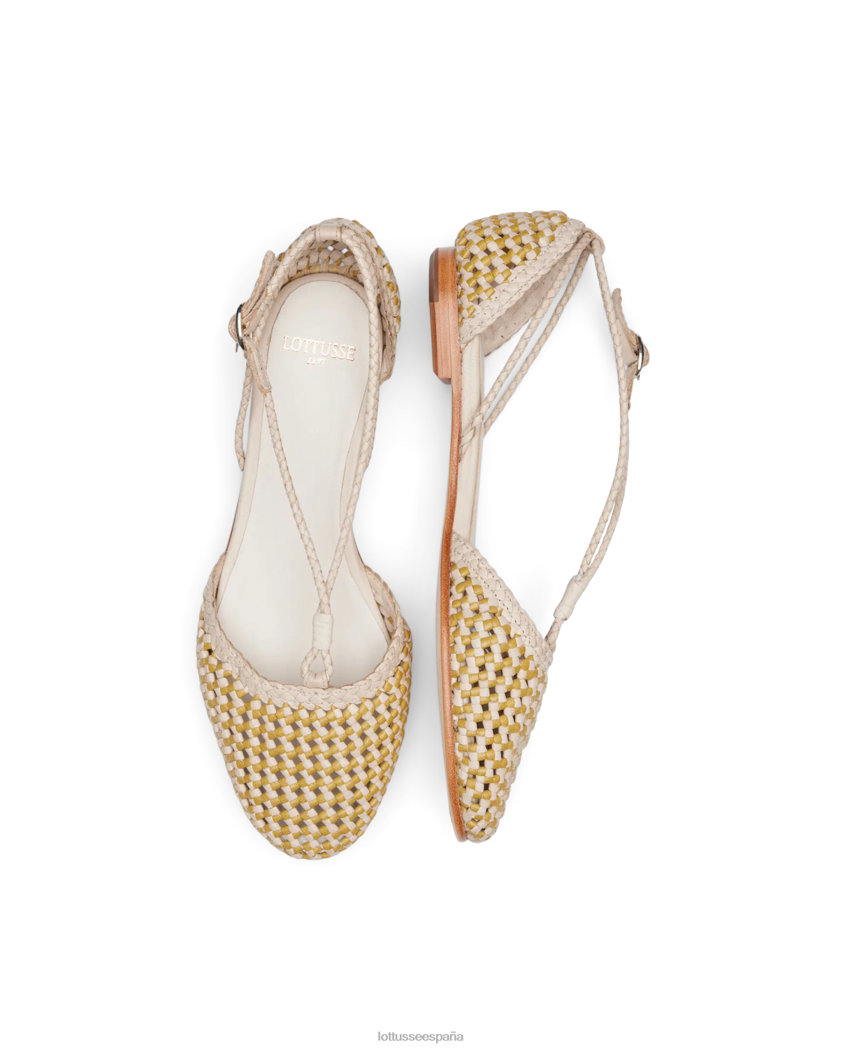 Lottusse bailarinas delice de piel y malla de cordero multicolor mujer calzado V40NX291
