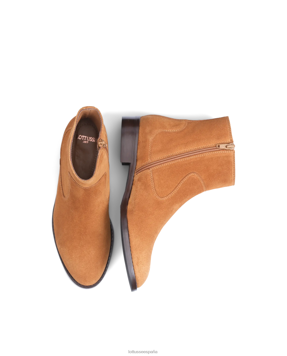 Lottusse botines claire de ante marrón mujer calzado V40NX400