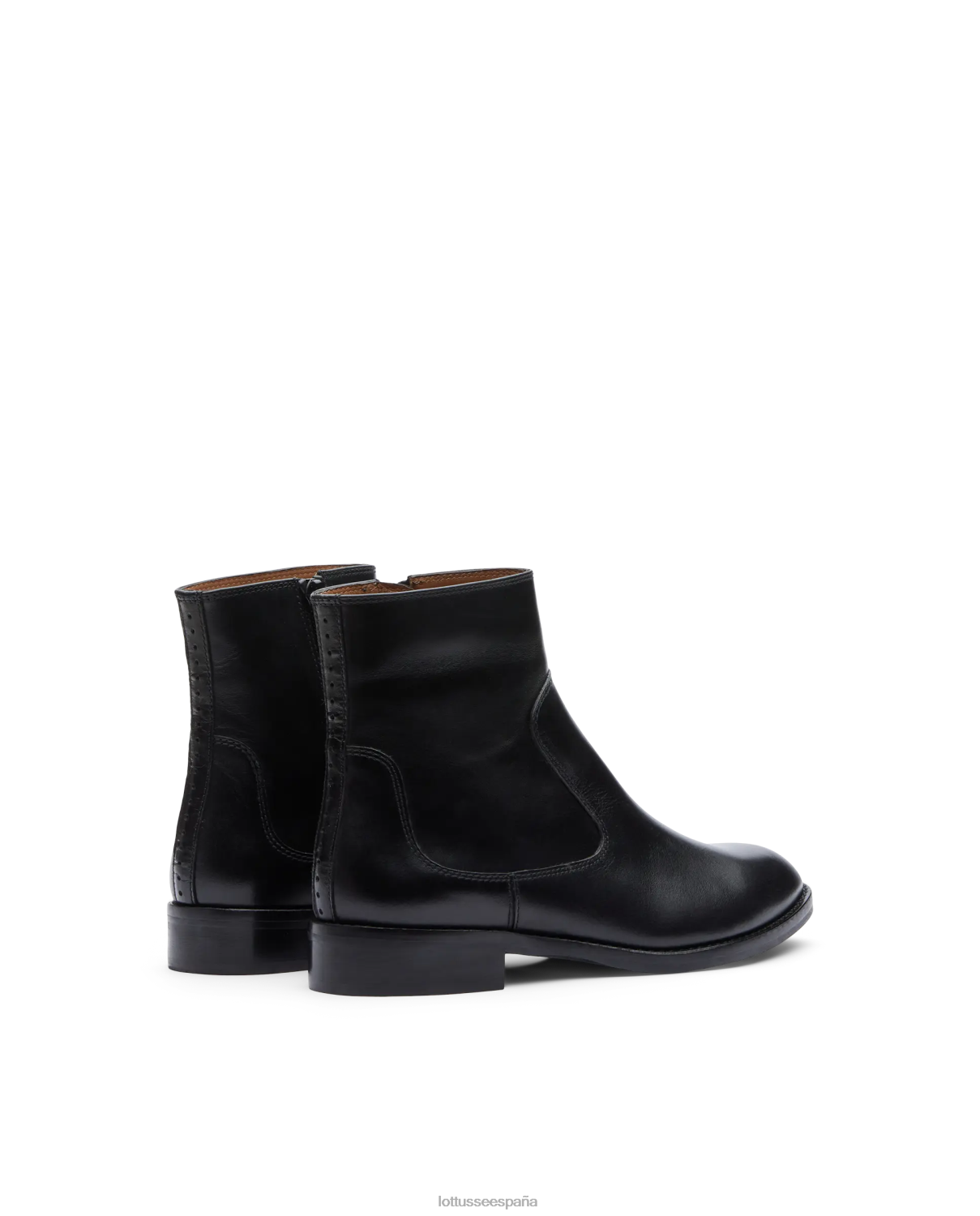 Lottusse botines claire lisos de becerro negro mujer calzado V40NX402