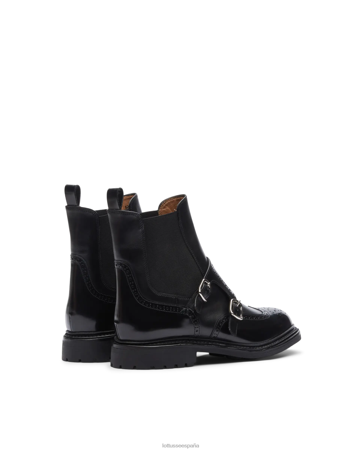 Lottusse botines walton de becerro pulido binder negro mujer calzado V40NX201