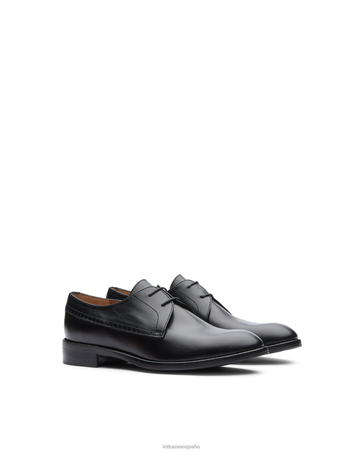 Lottusse claire derby de becerro liso negro mujer calzado V40NX396