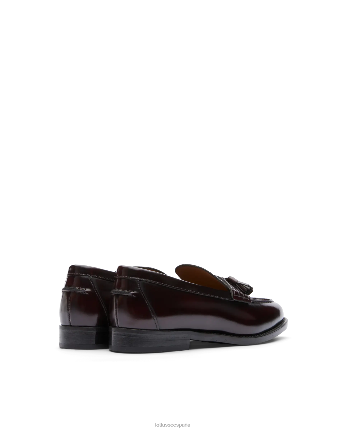 Lottusse mocasines Chris de becerro pulido granate mujer calzado V40NX394