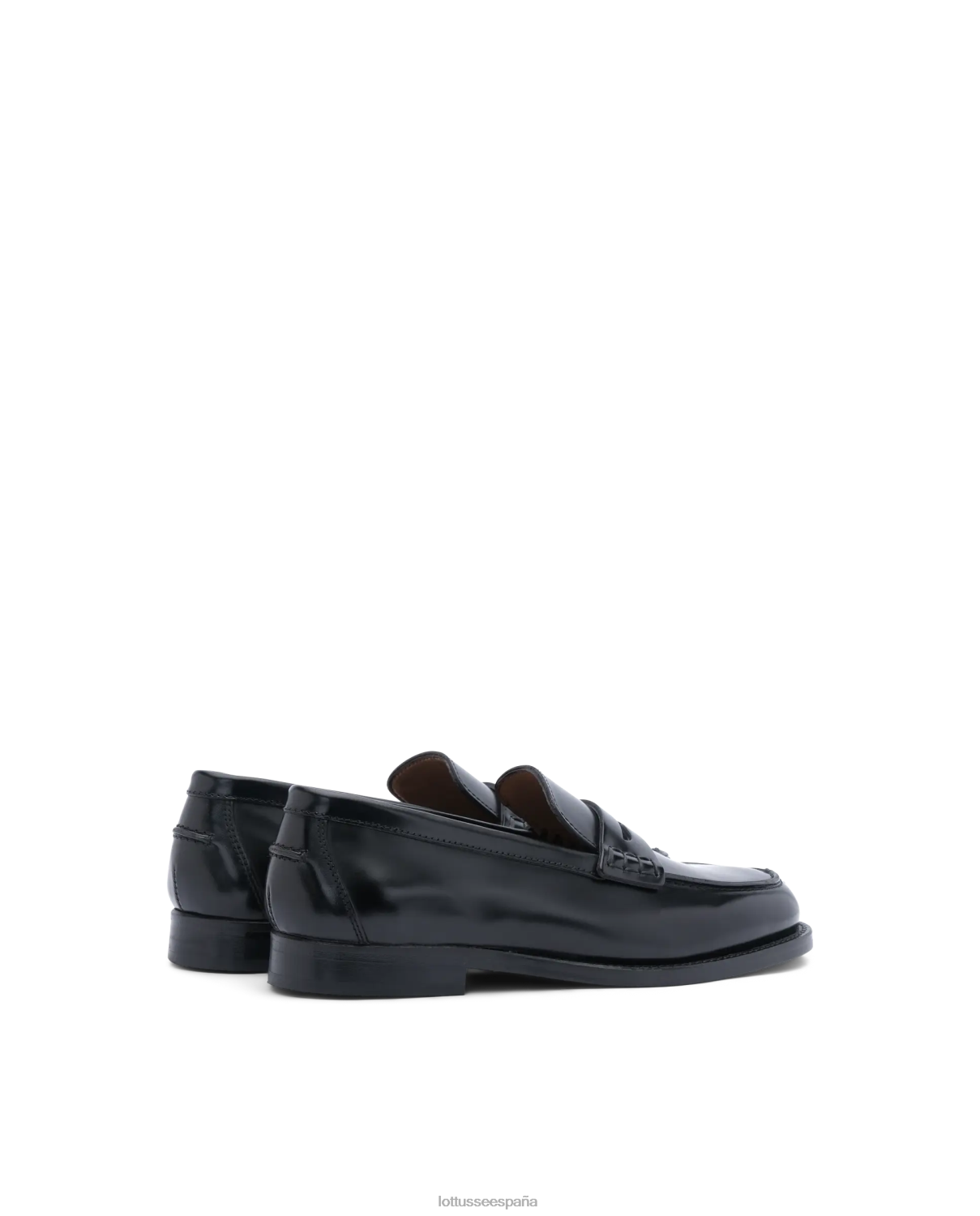 Lottusse mocasines Chris de becerro pulido negro mujer calzado V40NX391