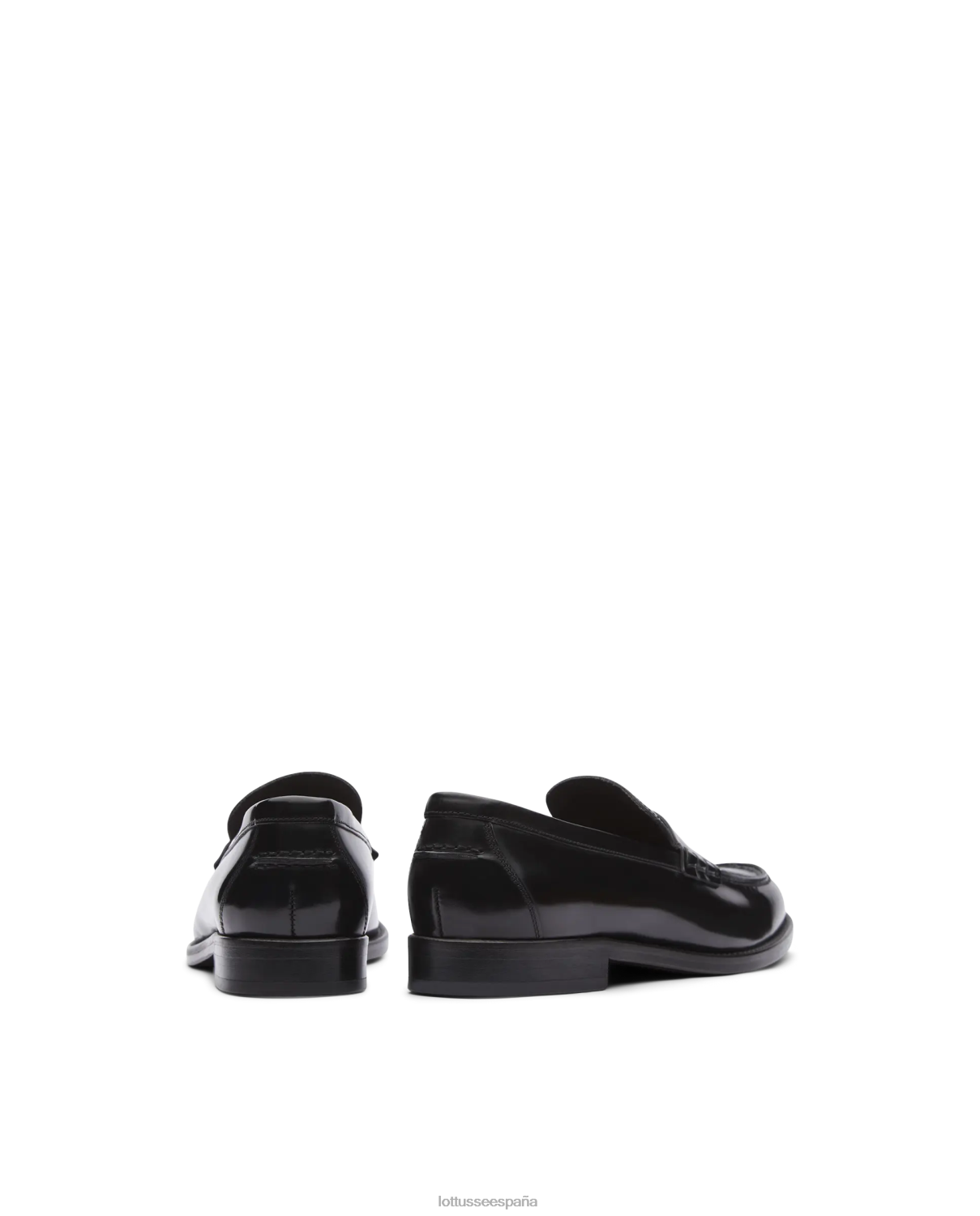 Lottusse mocasines Chris de becerro pulido negro mujer calzado V40NX391