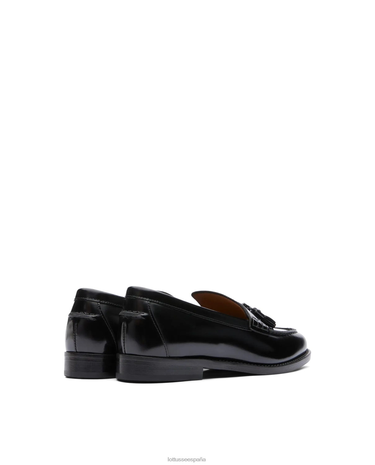 Lottusse mocasines Chris de becerro pulido negro mujer calzado V40NX393