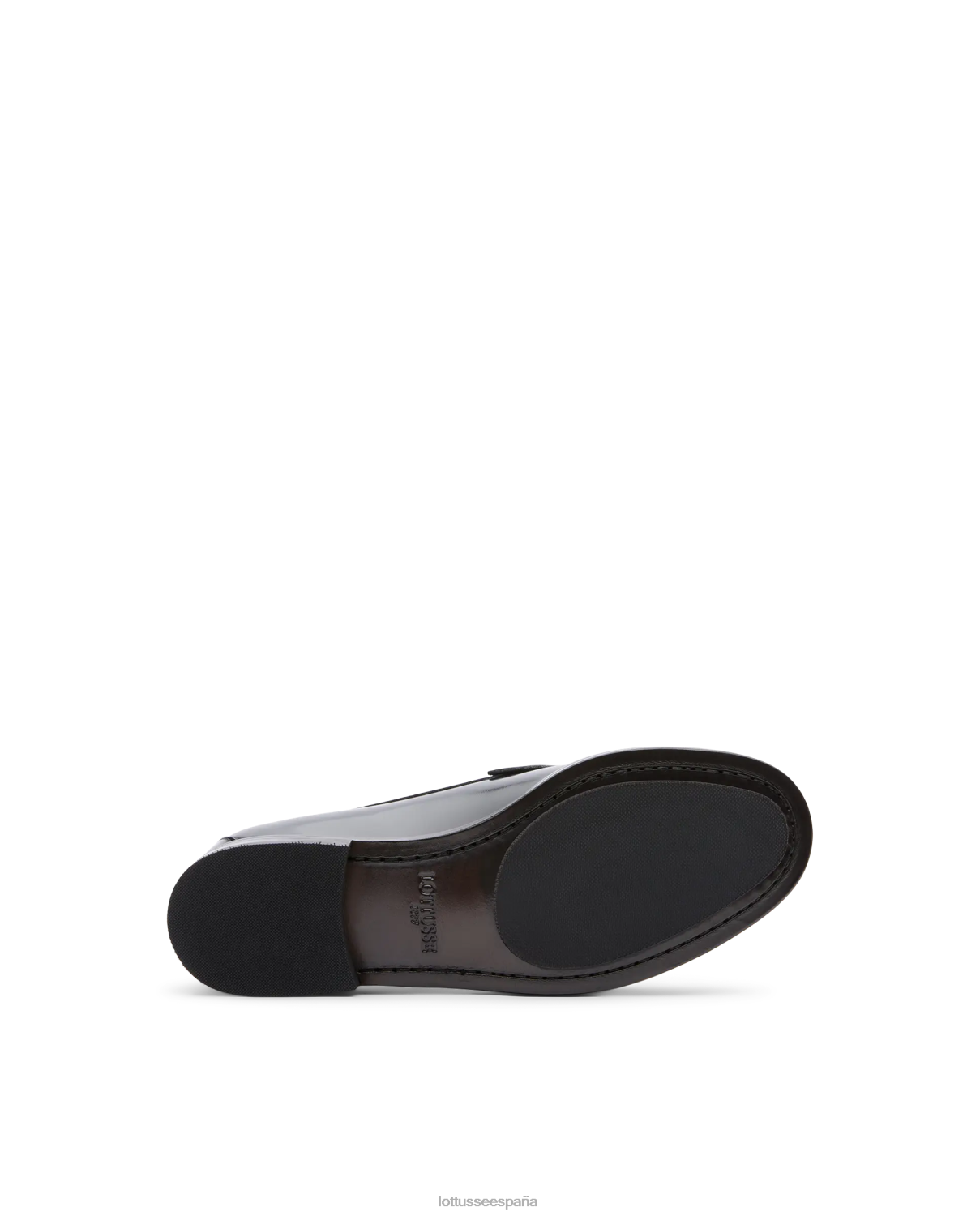 Lottusse mocasines Chris de becerro pulido negro mujer calzado V40NX393